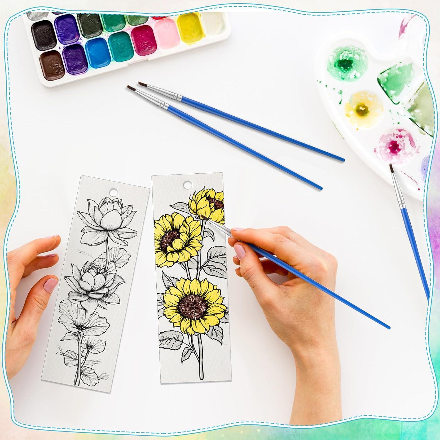 Marcadores de Acuarela Sinmoe 120 Pcs con Borlas Coloridas