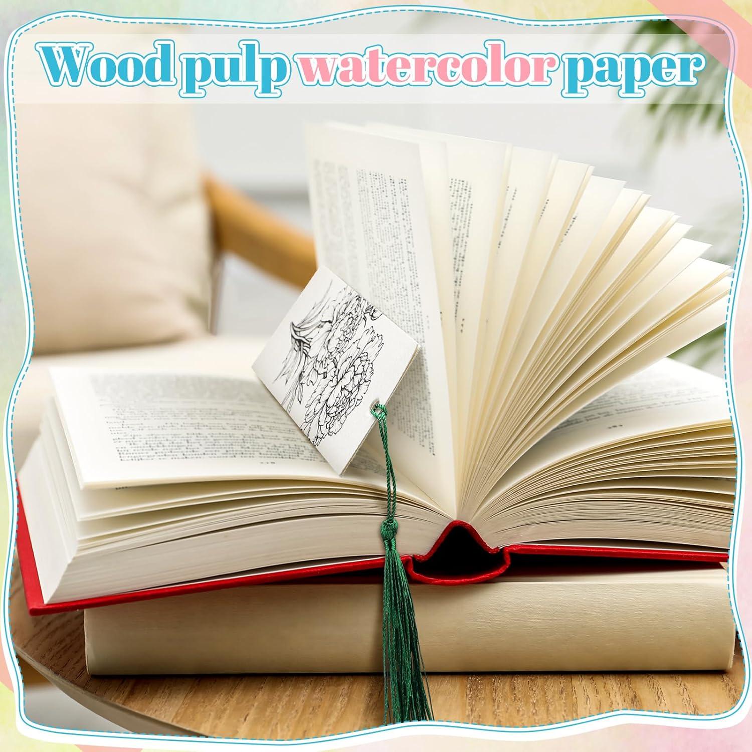 Marcadores de Acuarela Sinmoe 120 Pcs con Borlas Coloridas