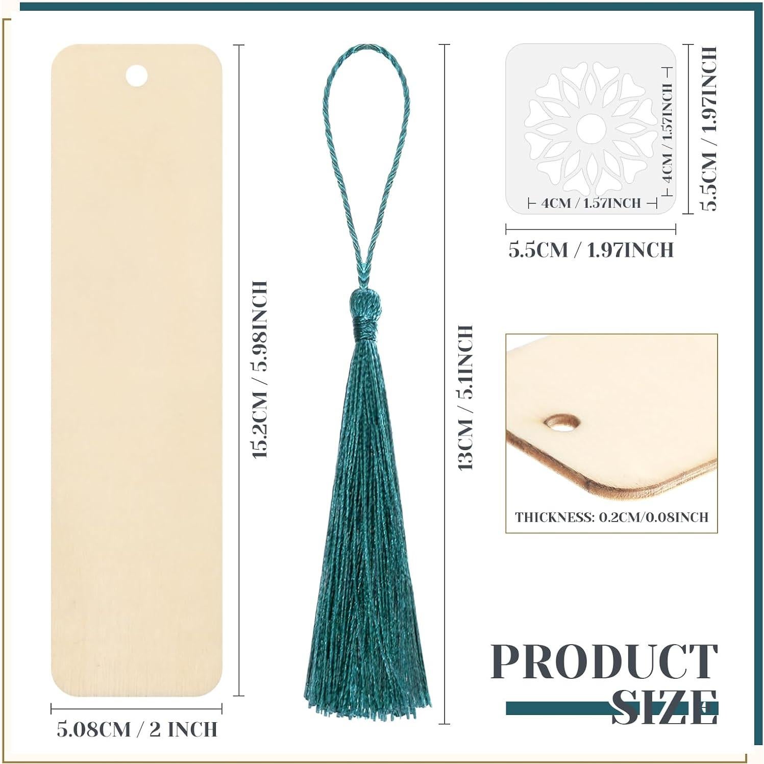 Kit de Marcadores de Madera TaoBary 92 Pcs DIY con Plantillas