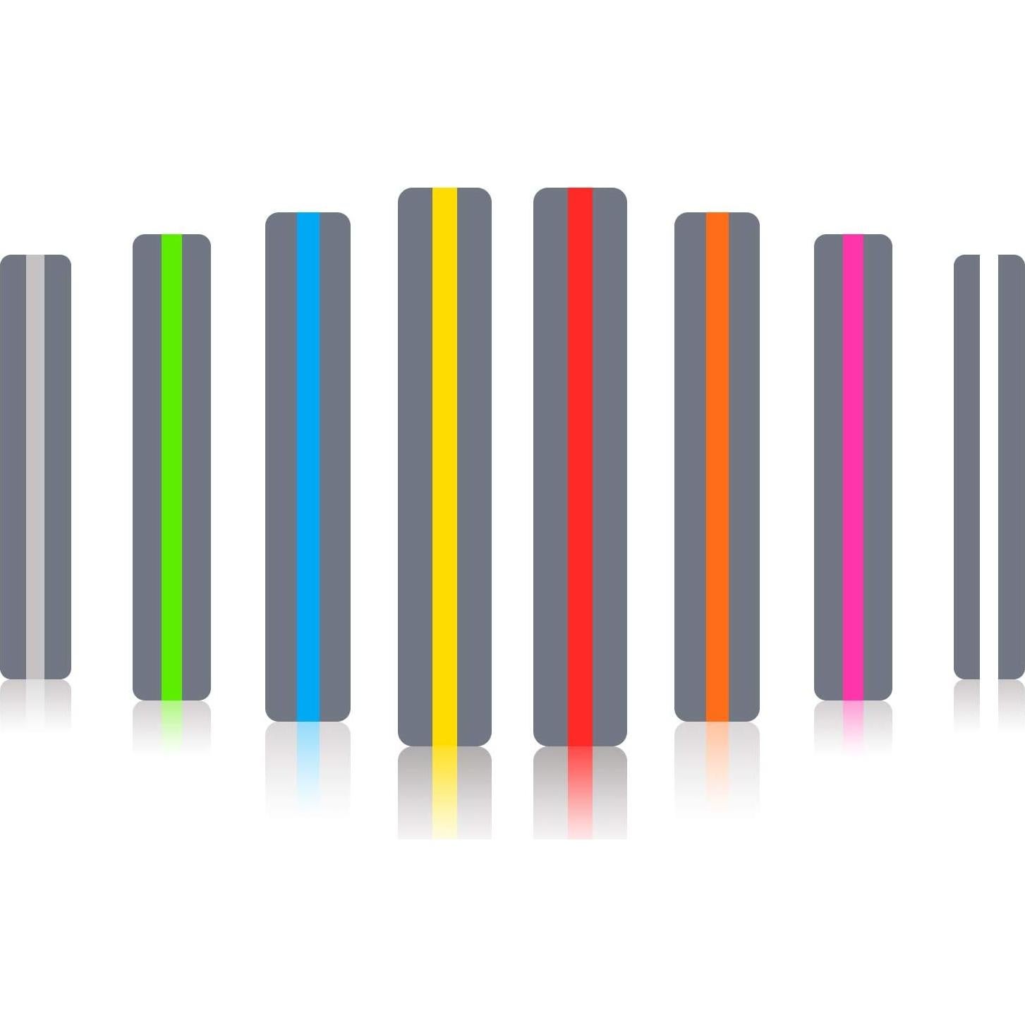 Tiras de Lectura Guiadas Heetobcos - 8 Colores para Dislexia