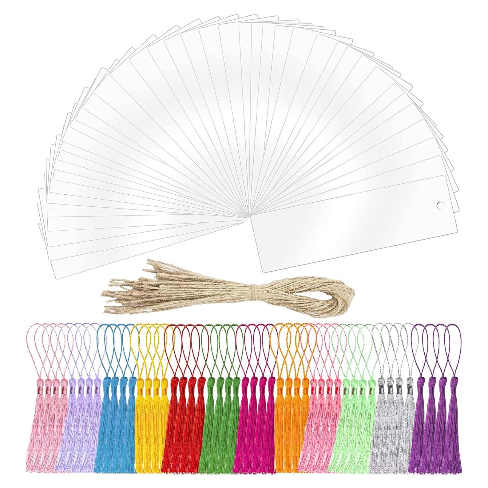 Marcadores de Libro Acrílicos Transparentes BetterJonny 118Pcs