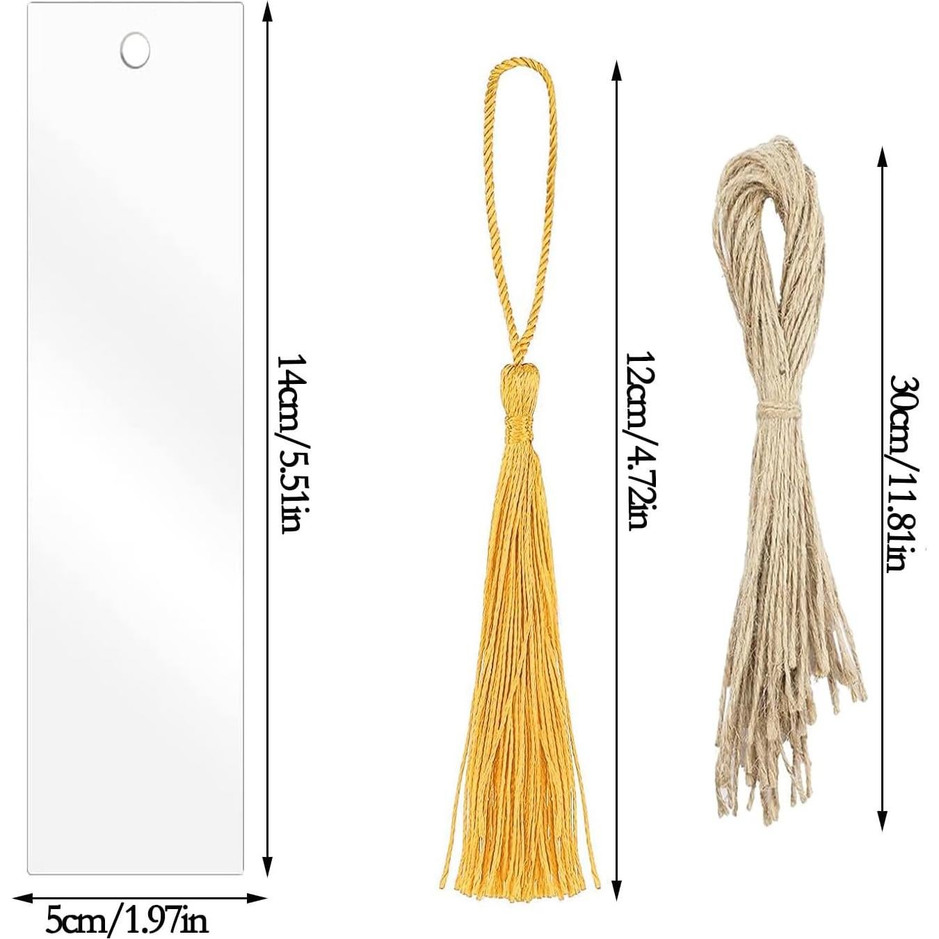 Marcadores de Libro Acrílicos Transparentes BetterJonny 118Pcs