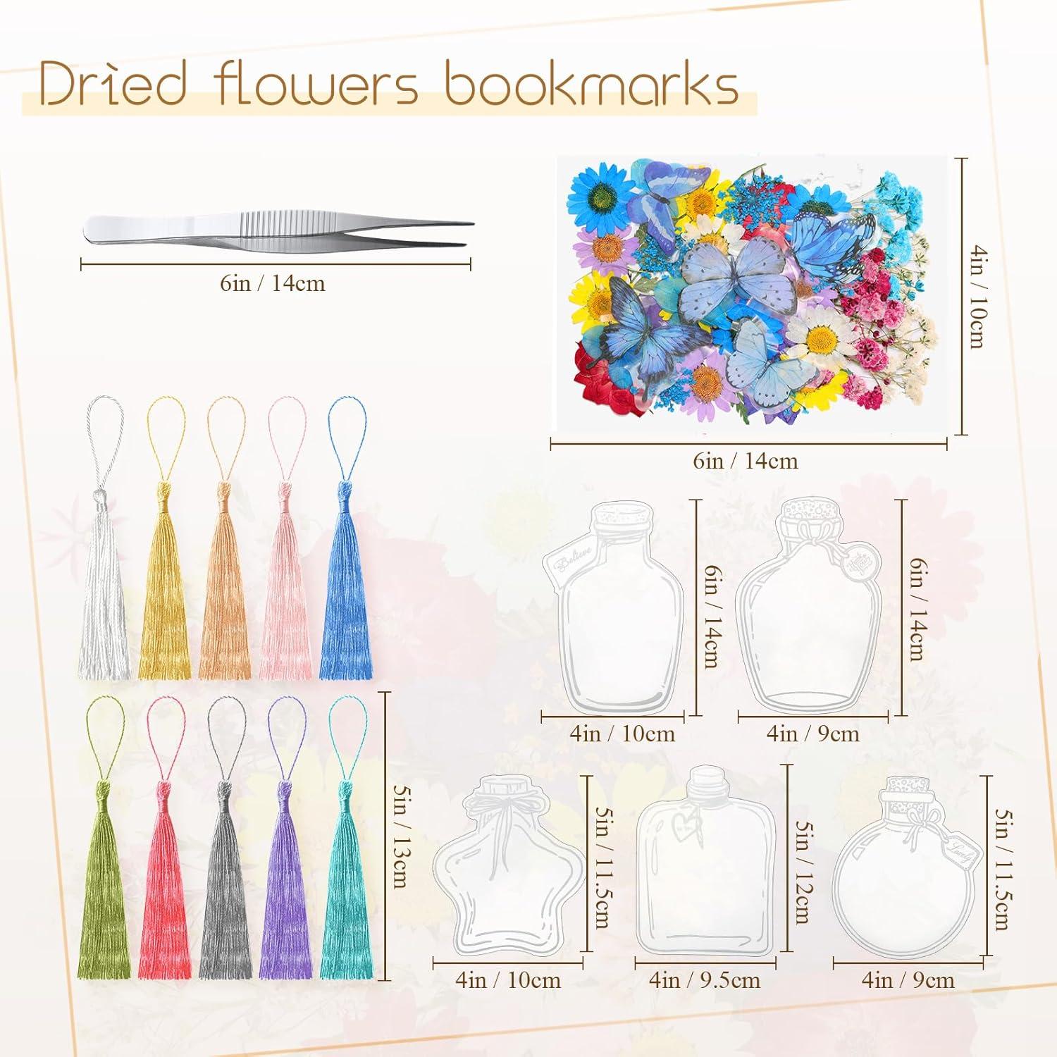 Marcadores Transparentes de Flores Secas TaoBary - 91 Piezas