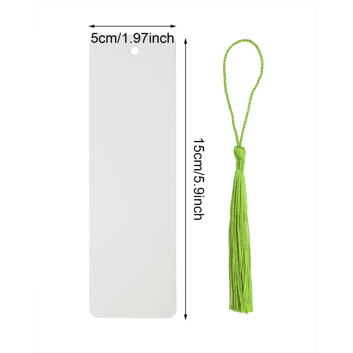 Marcas de Página de Papel Kraft PPhtony 25 Pcs DIY Blancas