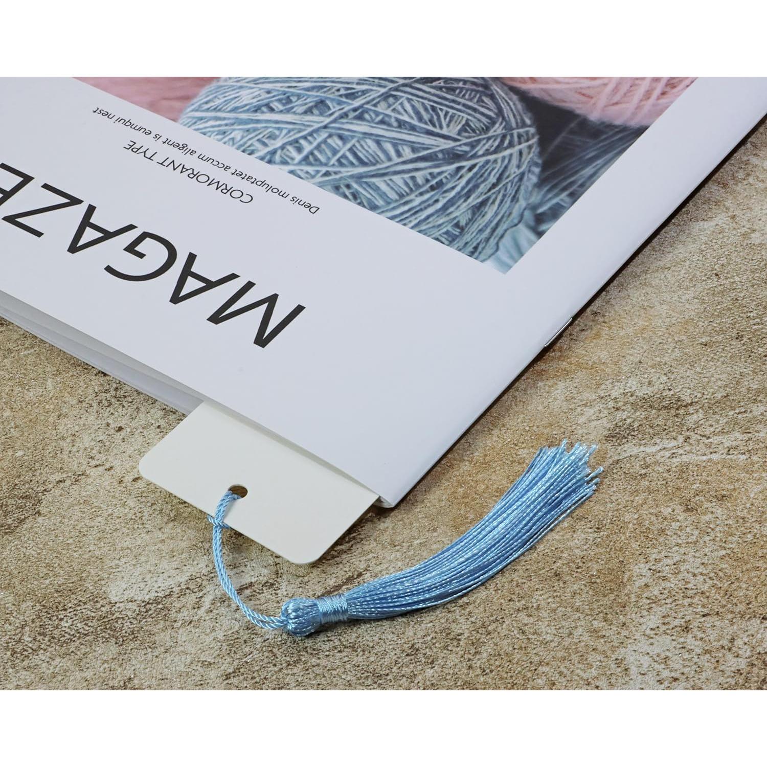 Marcas de Página de Papel Kraft PPhtony 25 Pcs DIY Blancas