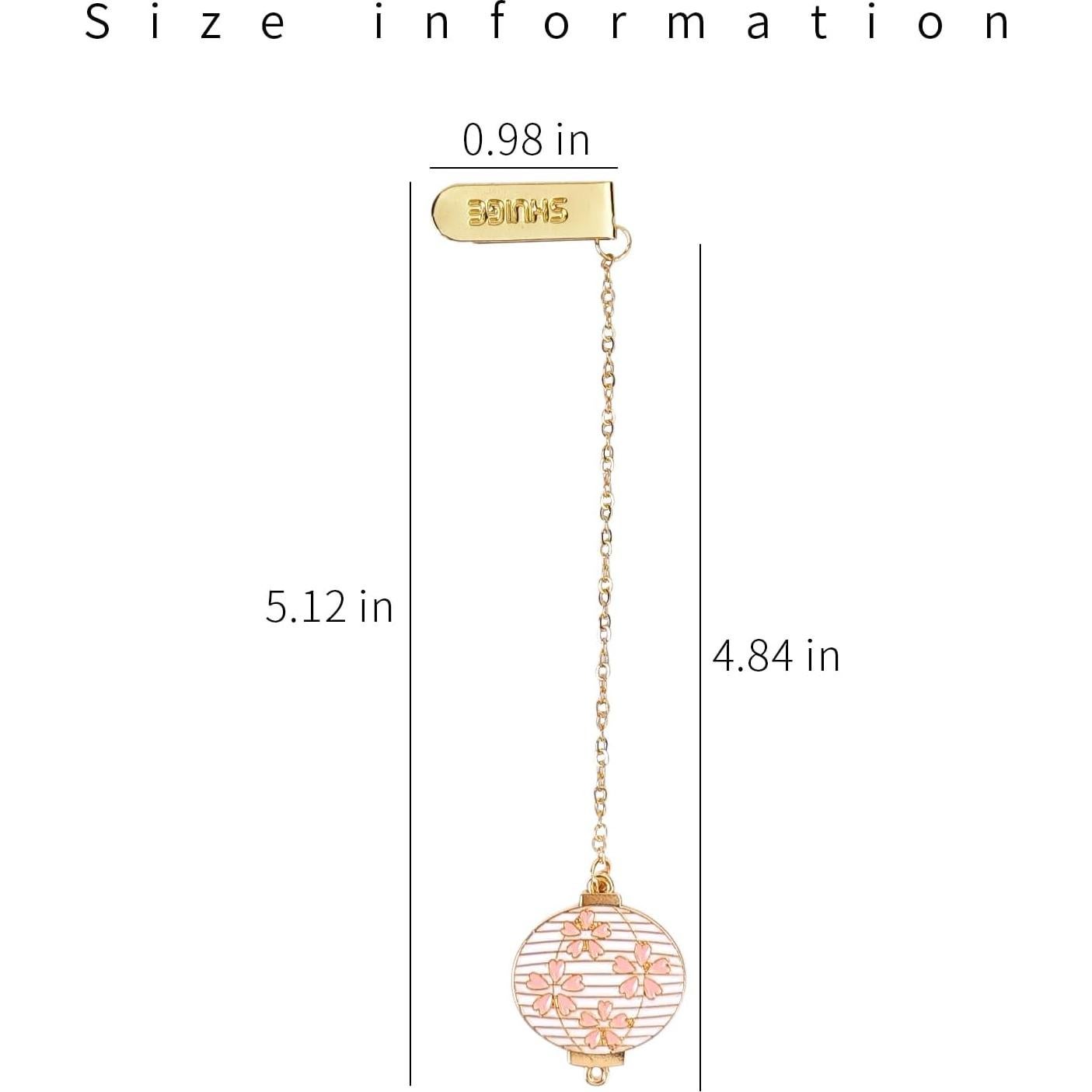 Juego de 4 Marcadores de Metal HFZRZFH - Diseño Floral