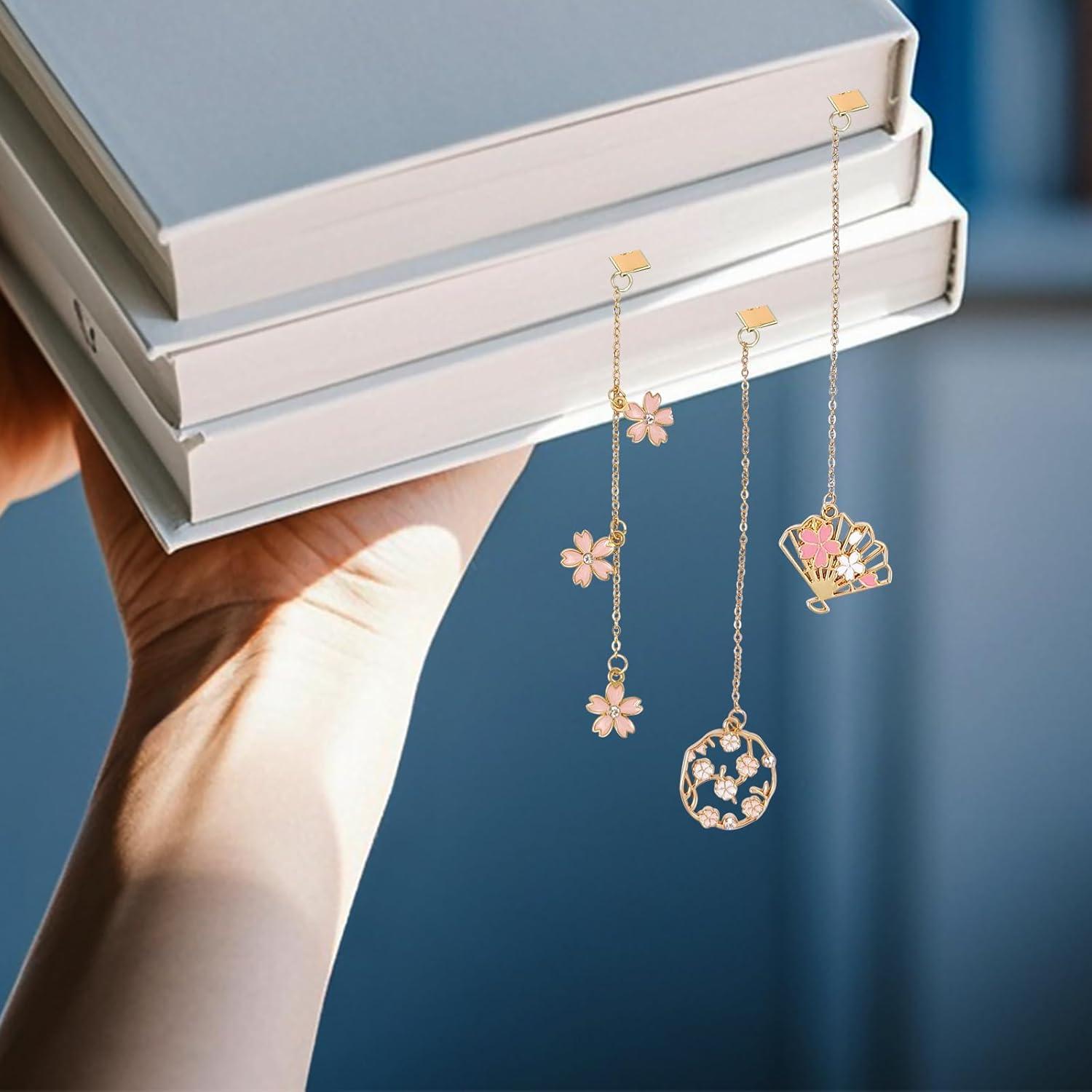 Juego de 4 Marcadores de Metal HFZRZFH - Diseño Floral