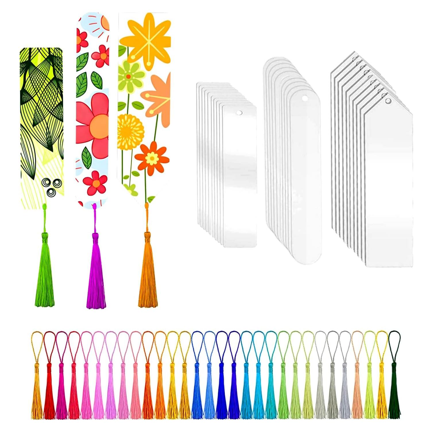 30 Marcadores Acrílicos en Blanco Magicalmai + 30 Borlas Coloridas