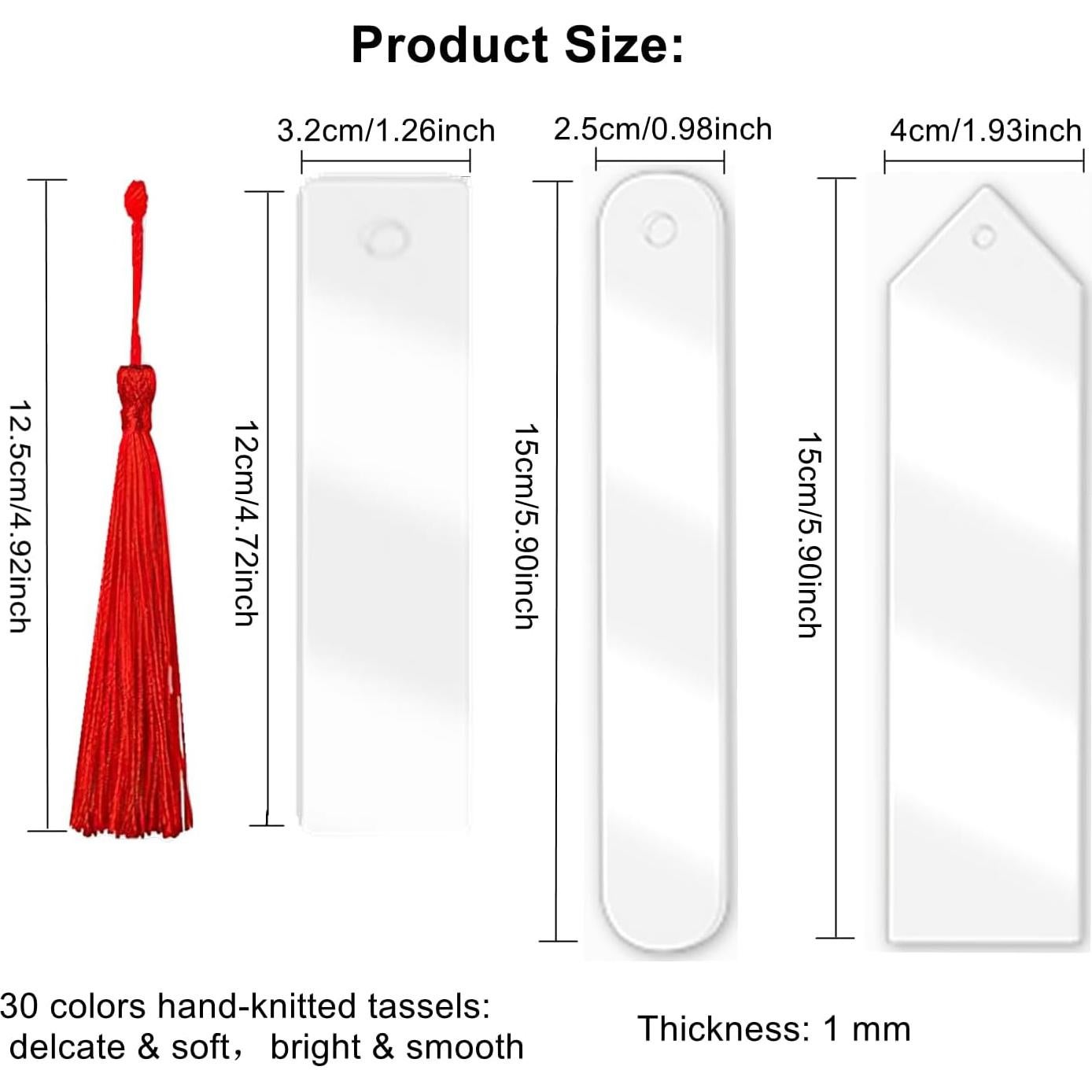 30 Marcadores Acrílicos en Blanco Magicalmai + 30 Borlas Coloridas