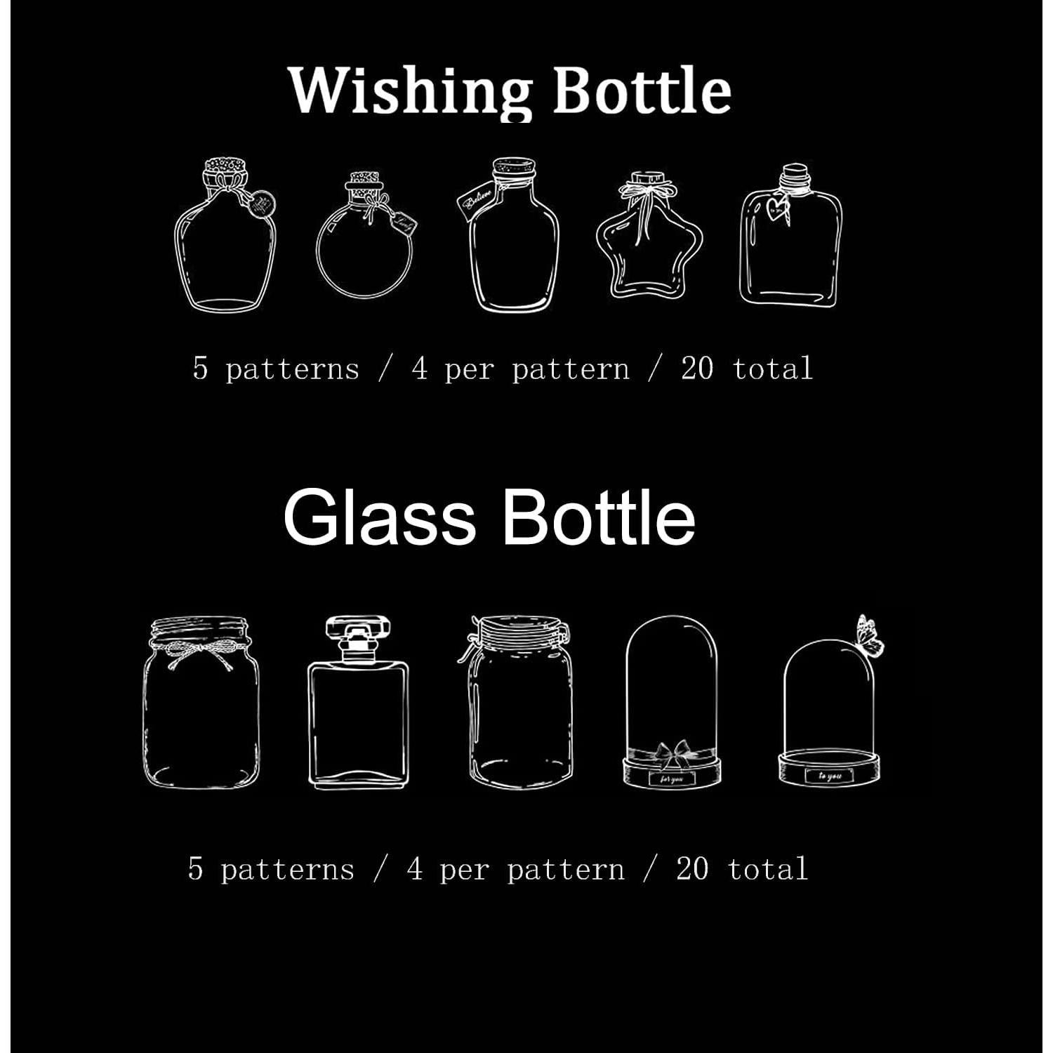 Marcador de Página Grande DEARPIH 40PC Flor Transparente