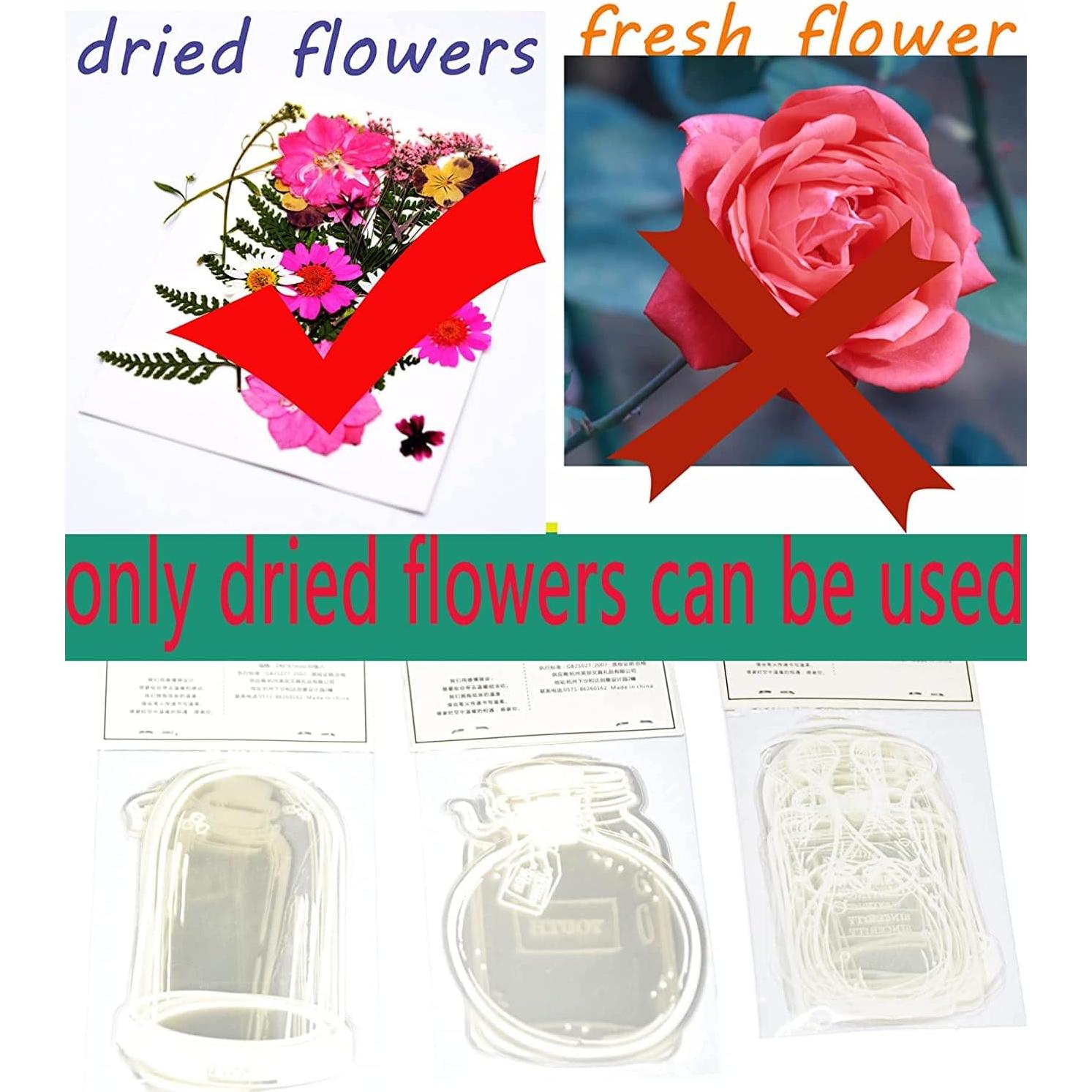 Marcador de Página Grande DEARPIH 40PC Flor Transparente