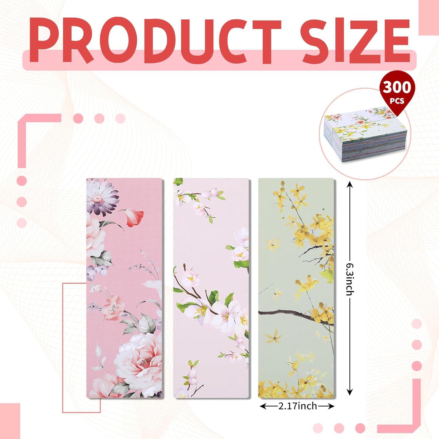 300 Marcadores de Flores Tenceur - 30 Estilos 16x5.5cm