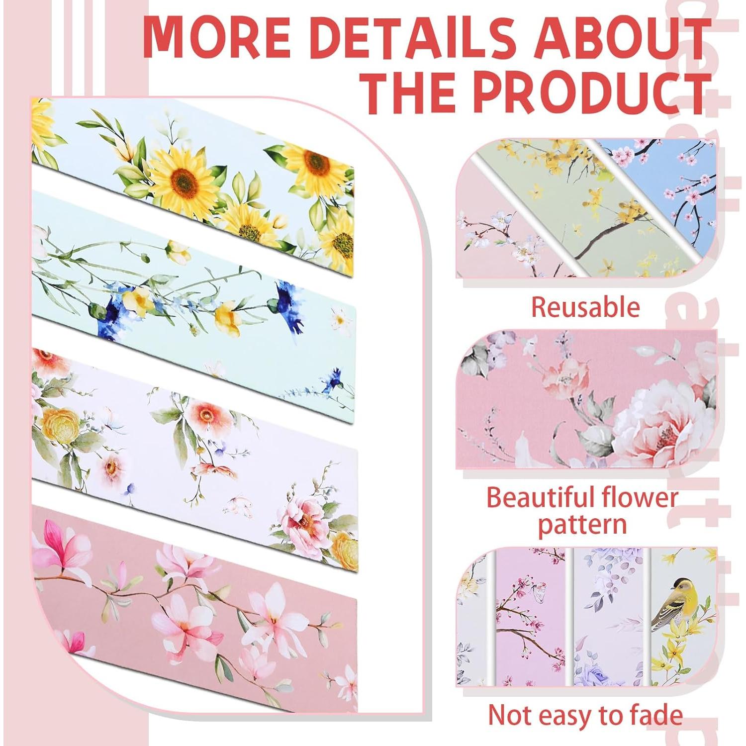 300 Marcadores de Flores Tenceur - 30 Estilos 16x5.5cm