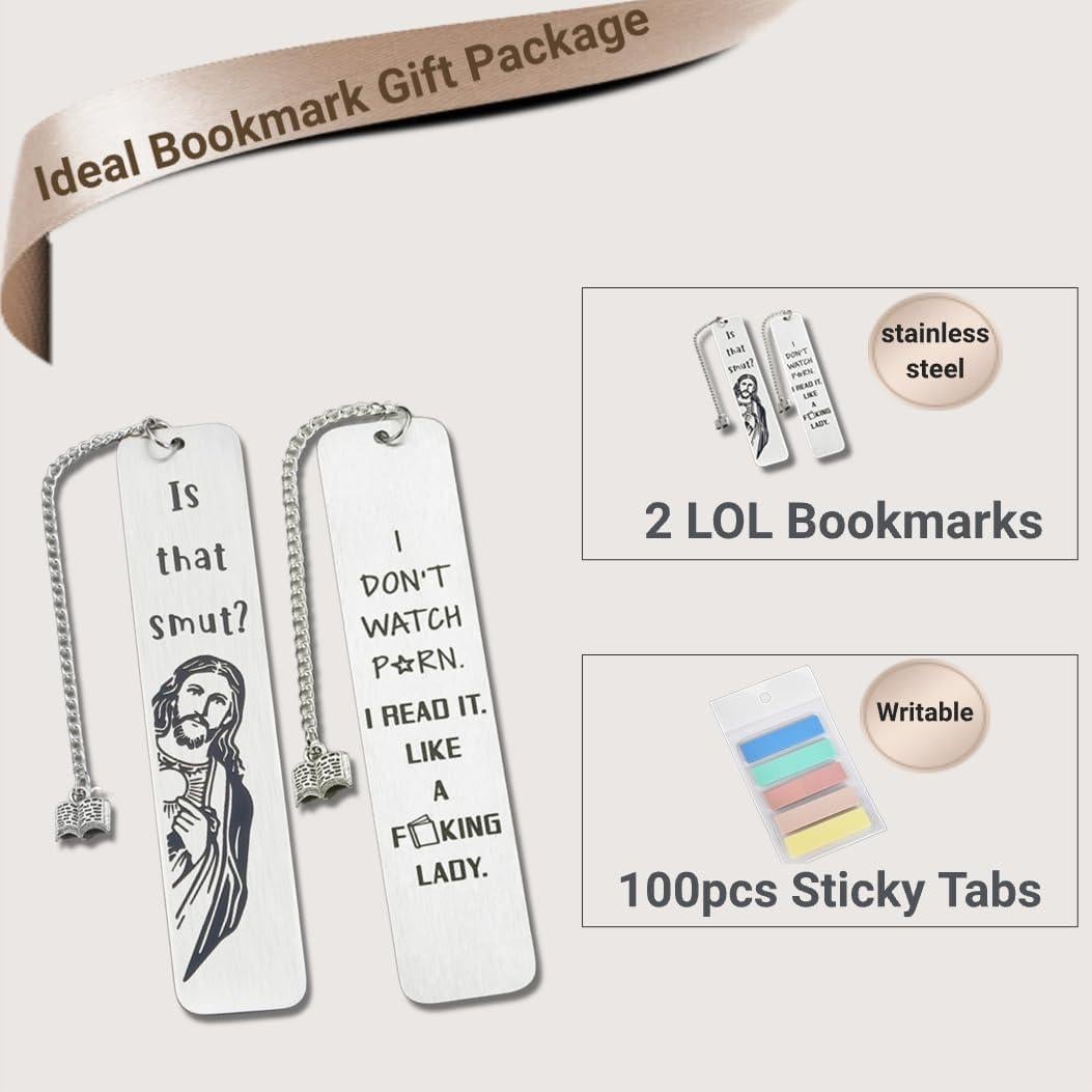 Marcadores de Libros Divertidos Genéricos de Acero Inoxidable