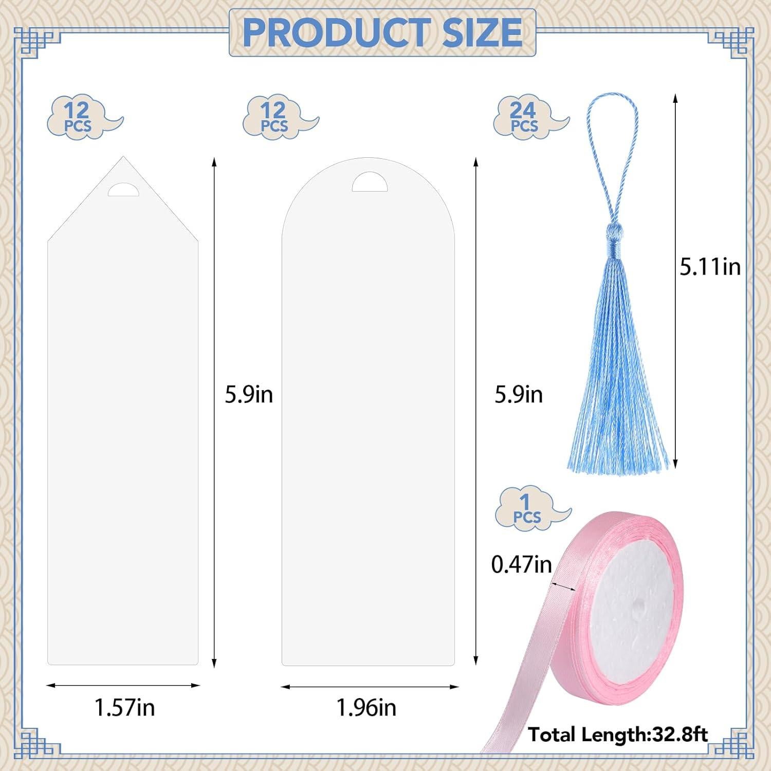 Kits de Marcadores Acrílicos WSICSE 49 Piezas DIY con Borlas