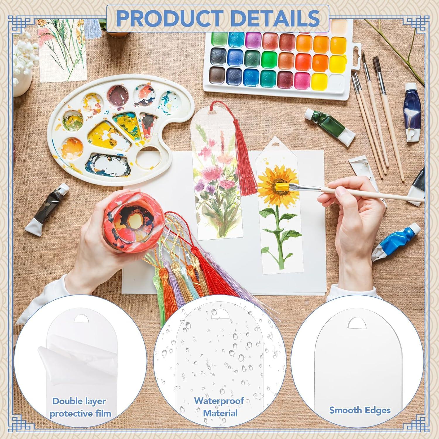 Kits de Marcadores Acrílicos WSICSE 49 Piezas DIY con Borlas