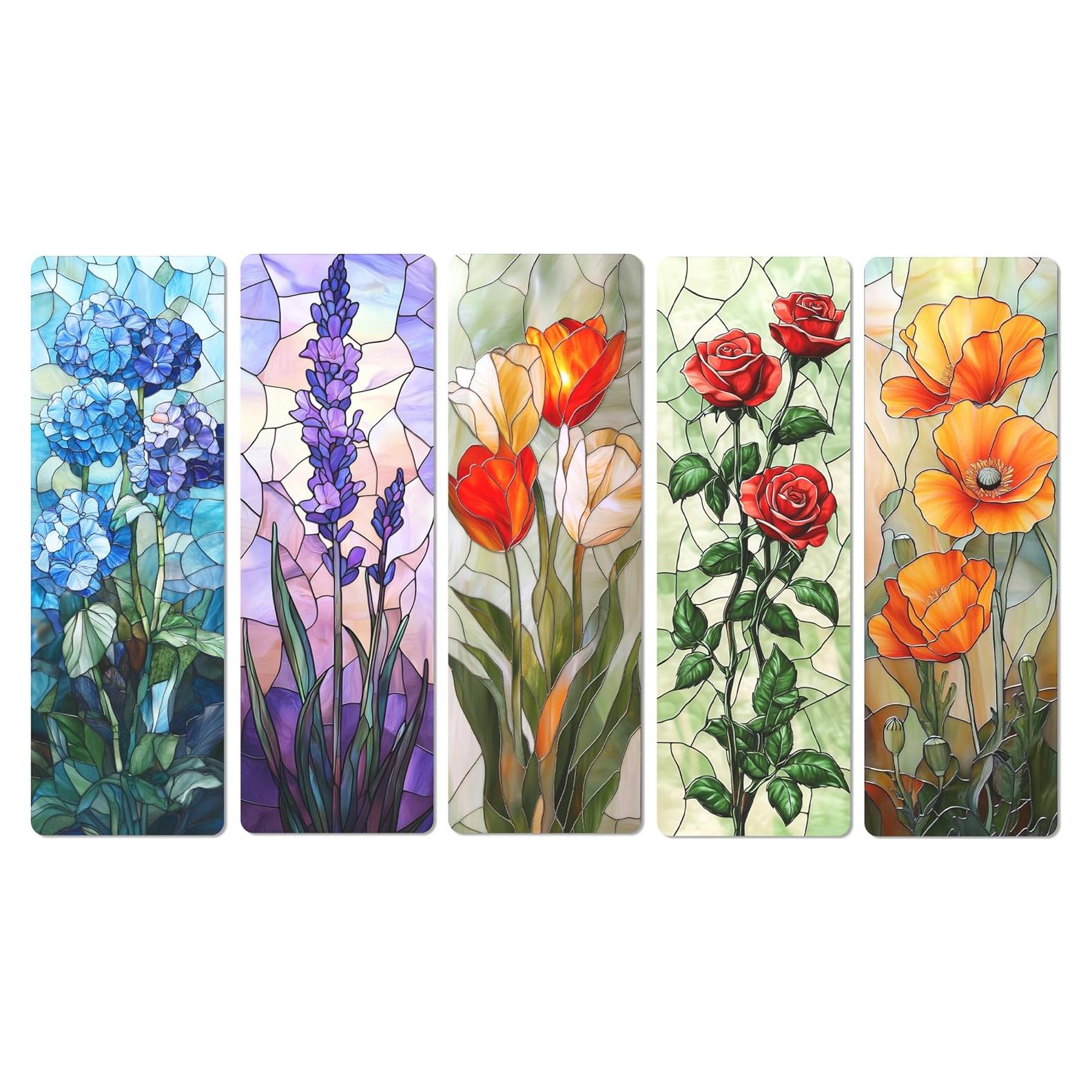 Marcadores de Flores de Vidrio Templado TwoDays - 5 Piezas PVC