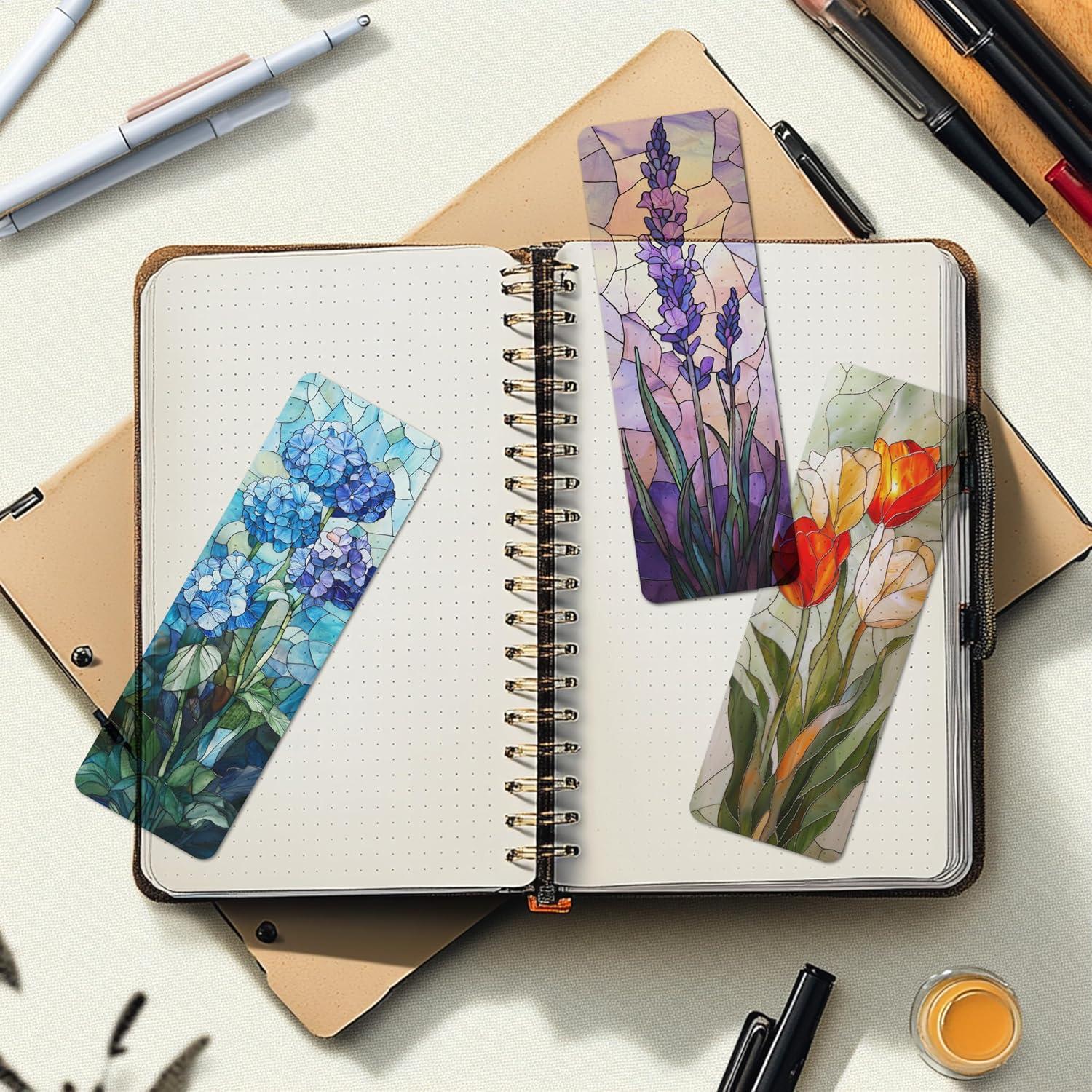 Marcadores de Flores de Vidrio Templado TwoDays - 5 Piezas PVC