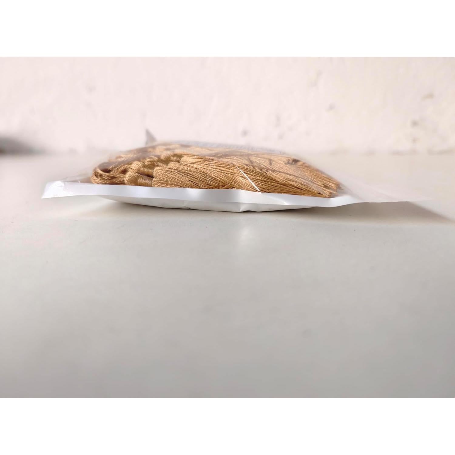 100 Borlas de Seda 13cm Makhry para Manualidades DIY Champán