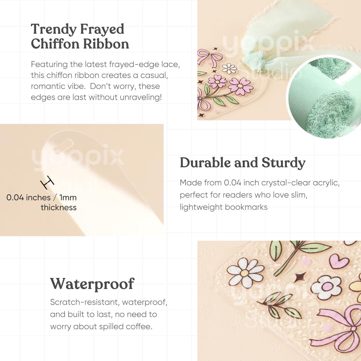 Kit de Marcadores Acrílicos YOPPIX 20 Piezas Floral DIY