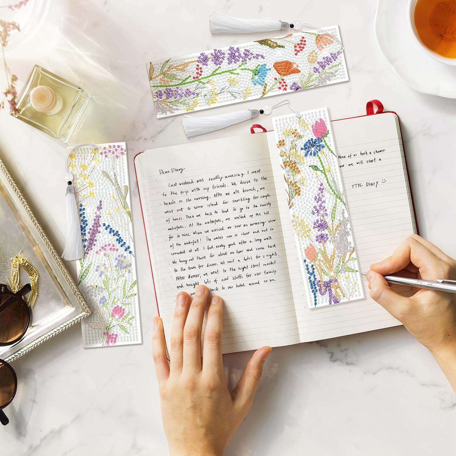 8 Marcadores de Arte de Diamante Clothmile con Borlas DIY