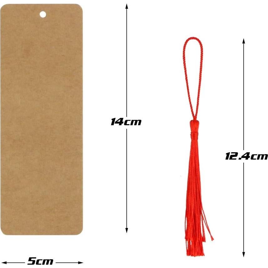 120 Tarjetas de Papel Kraft en Blanco Wpxmer para DIY y Etiquetas