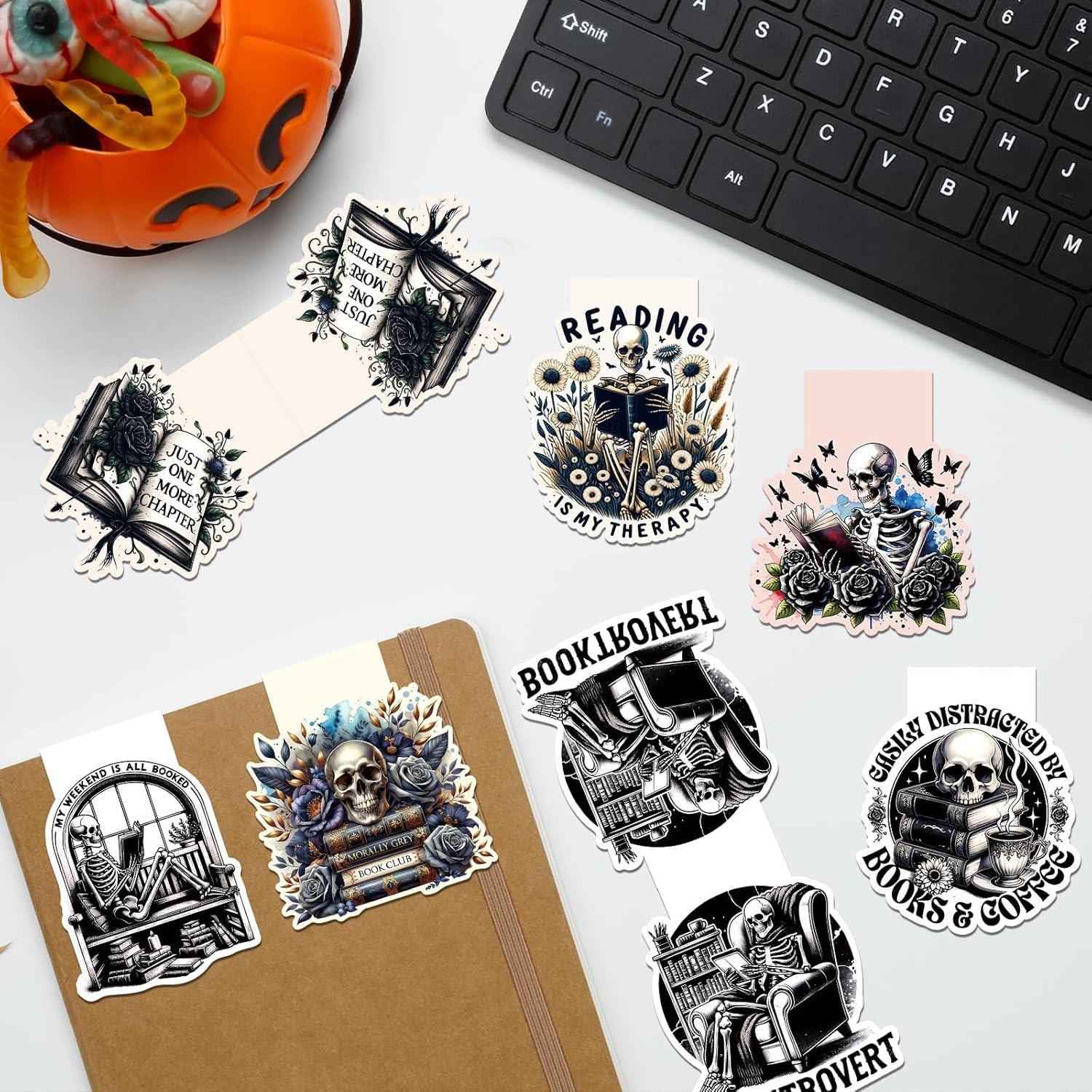 Marcadores Magnéticos de Calavera Wxiben - 8 Pcs