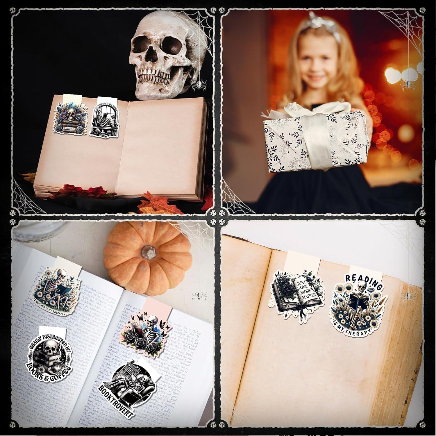 Marcadores Magnéticos de Calavera Wxiben - 8 Pcs