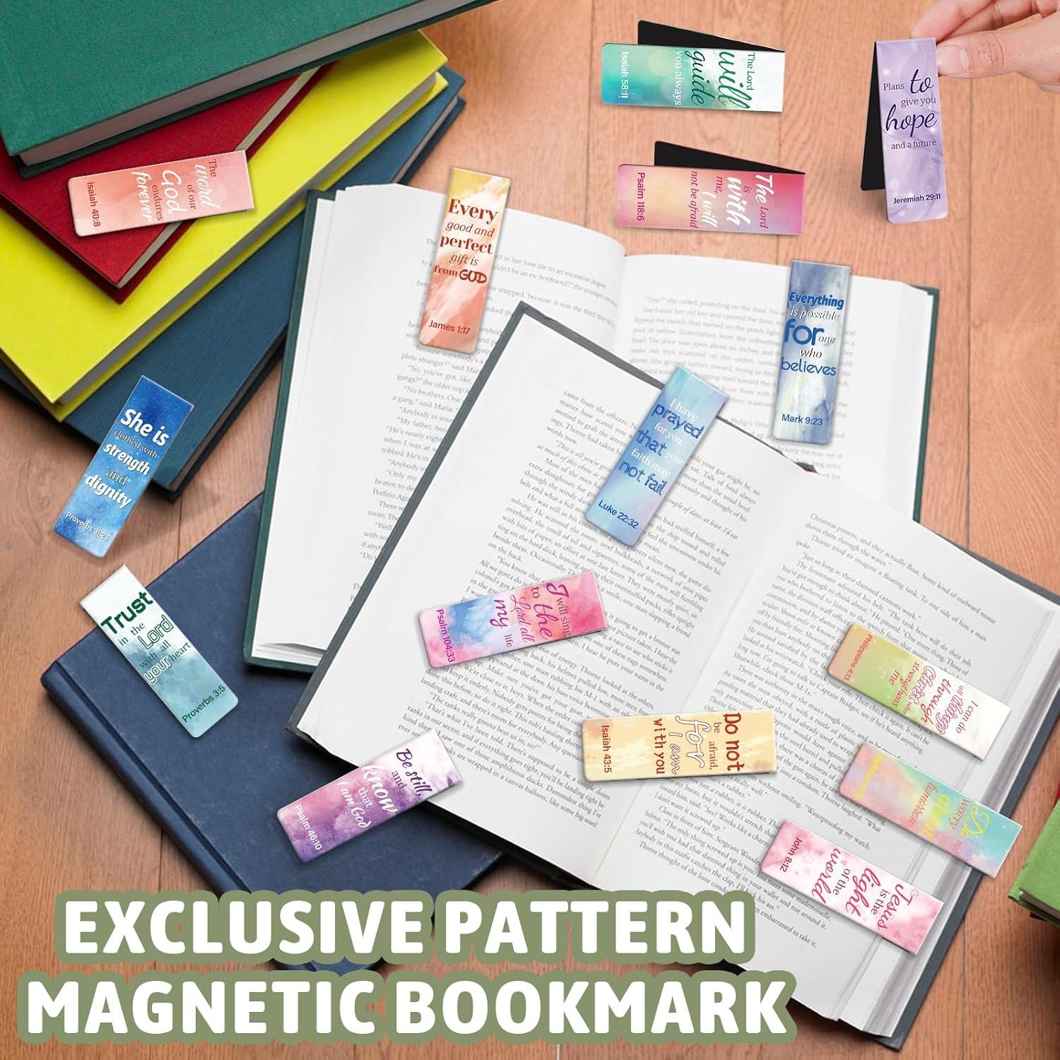Marcadores Magnéticos Tumwisk 15PCS Citas Bíblicas Coloridos