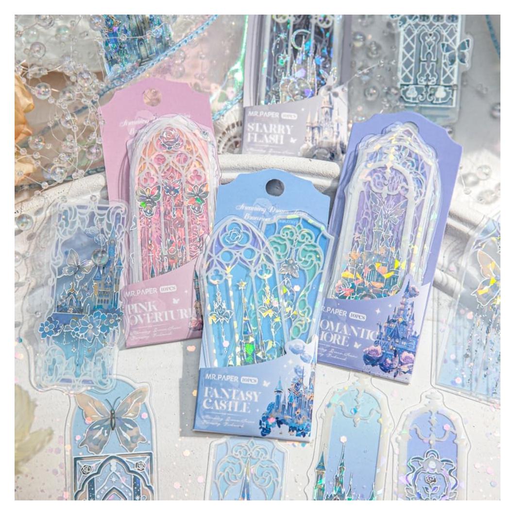 40 Marcadores de Libros Holográficos PVC Belebee 9.1x3.6cm