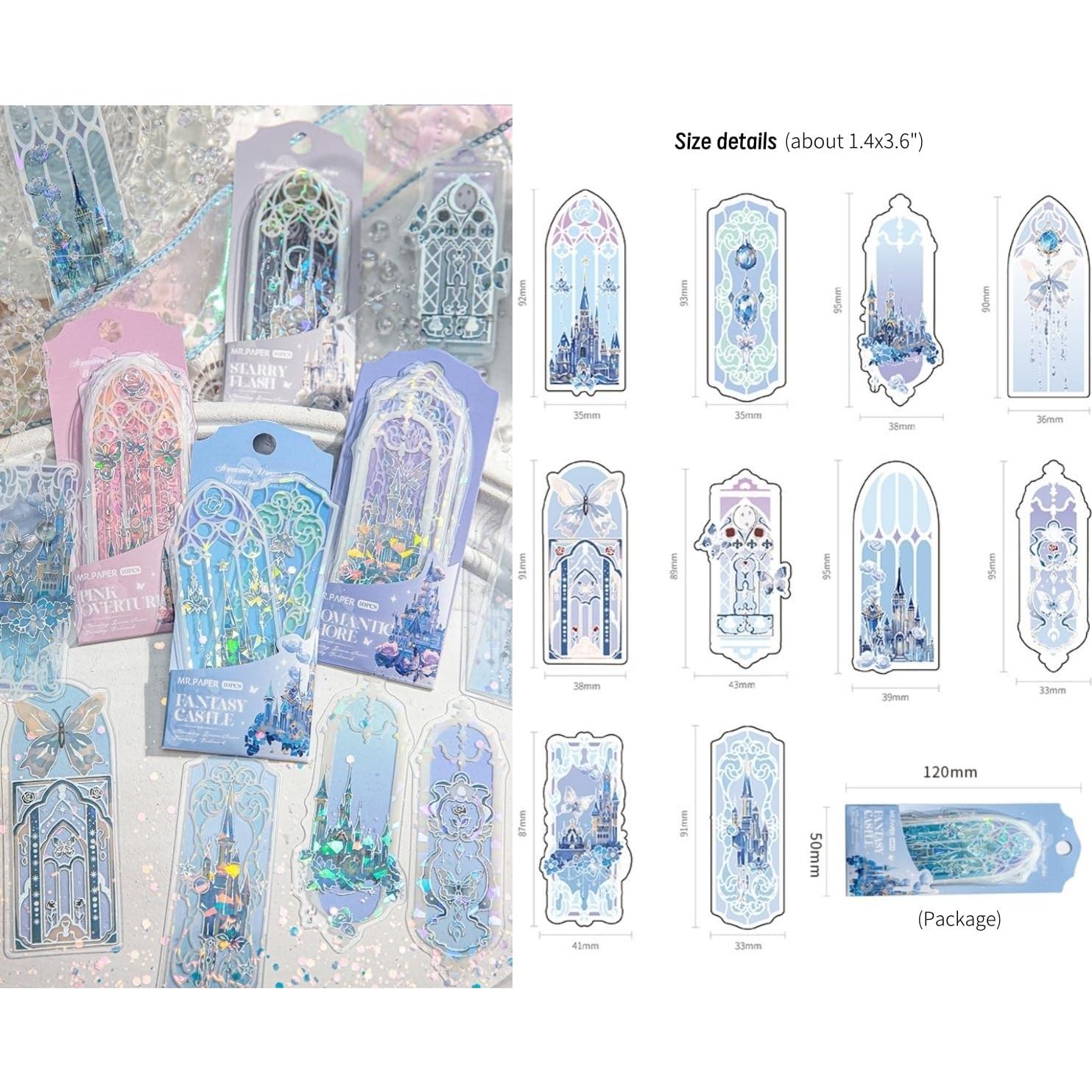 40 Marcadores de Libros Holográficos PVC Belebee 9.1x3.6cm