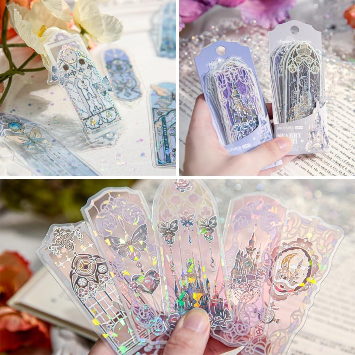 40 Marcadores de Libros Holográficos PVC Belebee 9.1x3.6cm