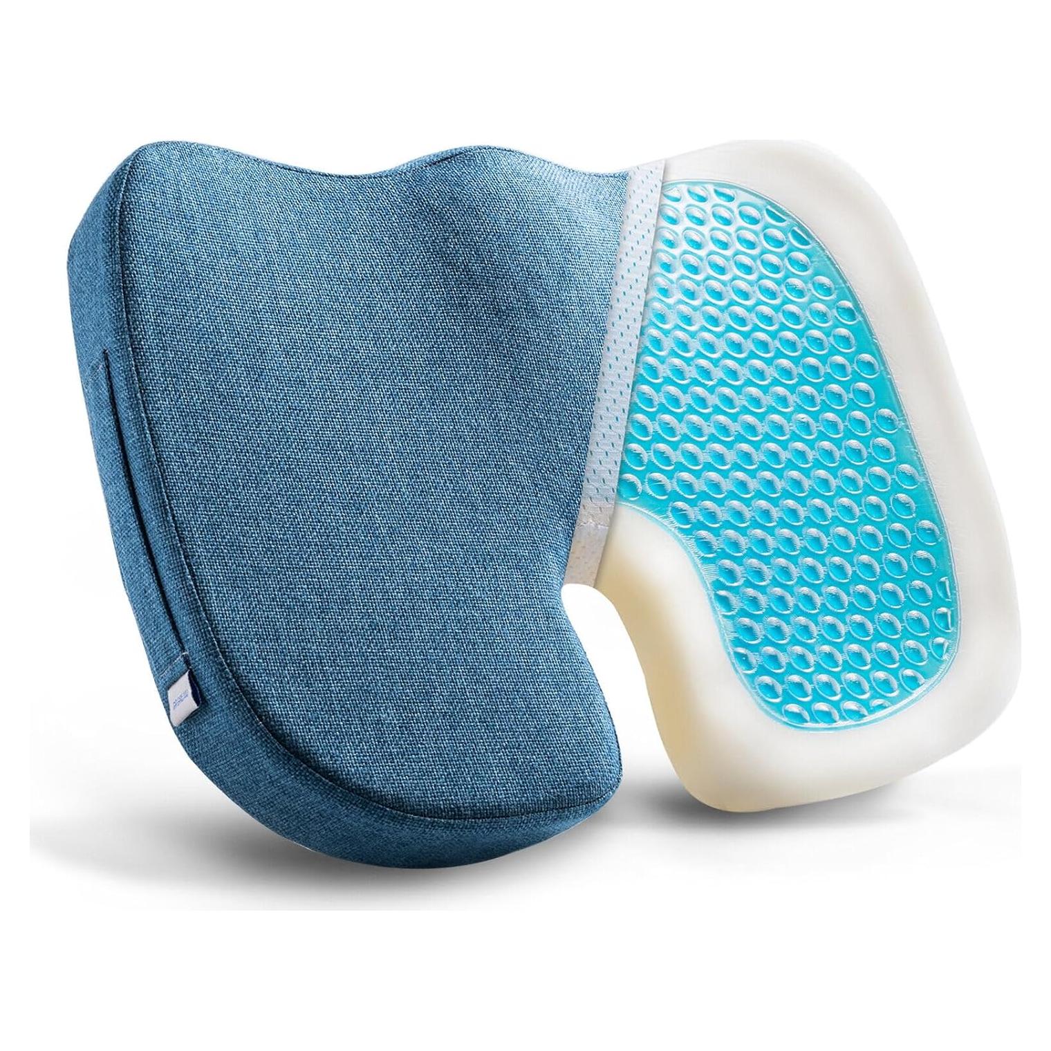 Cojín de Asiento DR.DREAM Espuma de Memoria Gel 46.5x35.5cm