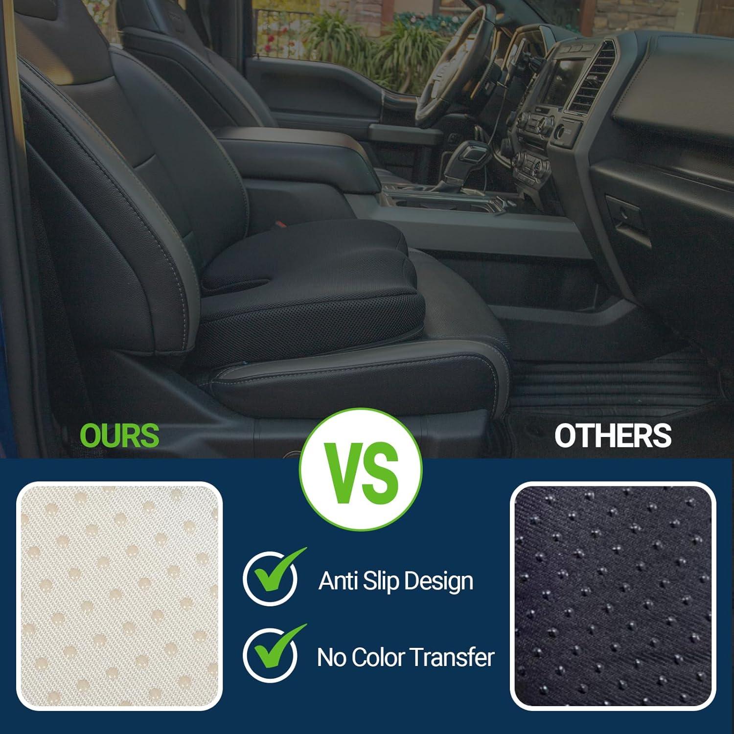 Cojín de Asiento de Gel Season Guard - Espuma Viscoelástica Negro