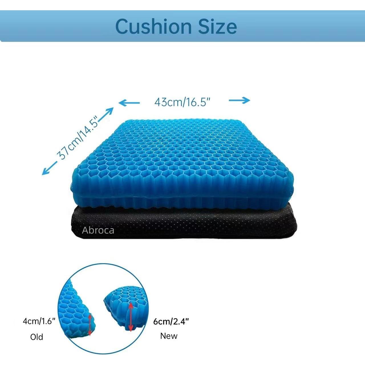 Cojín de Gel Abroca 42x37cm Alivio Dolor Ciática y Cola