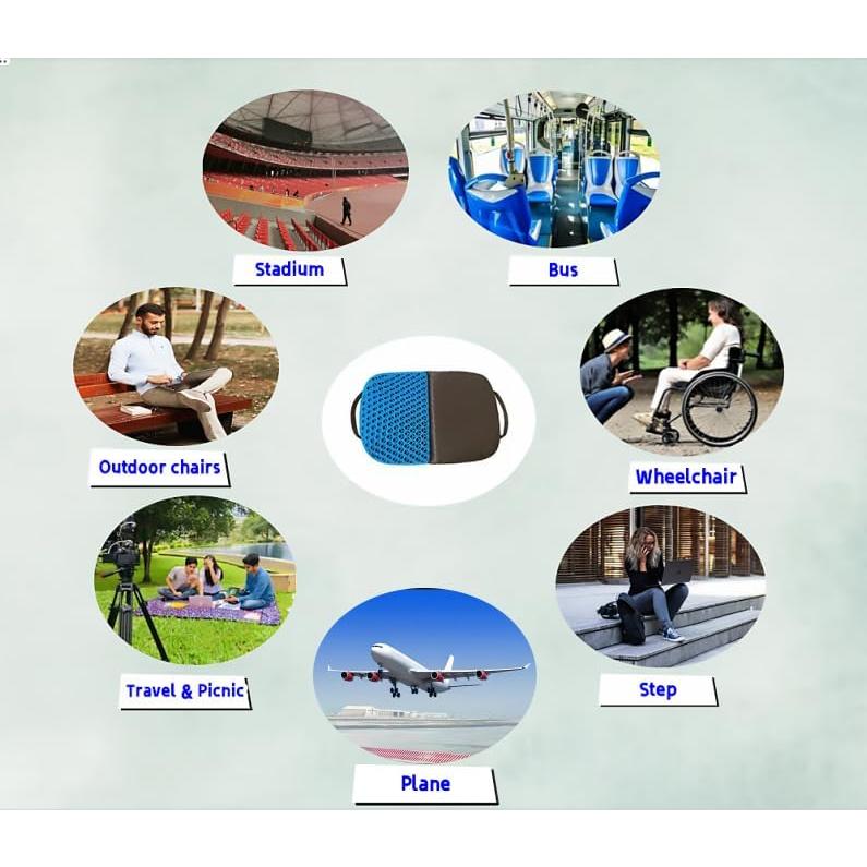 Cojín de Gel Plegable Medhol para Alivio del Dolor Ciático