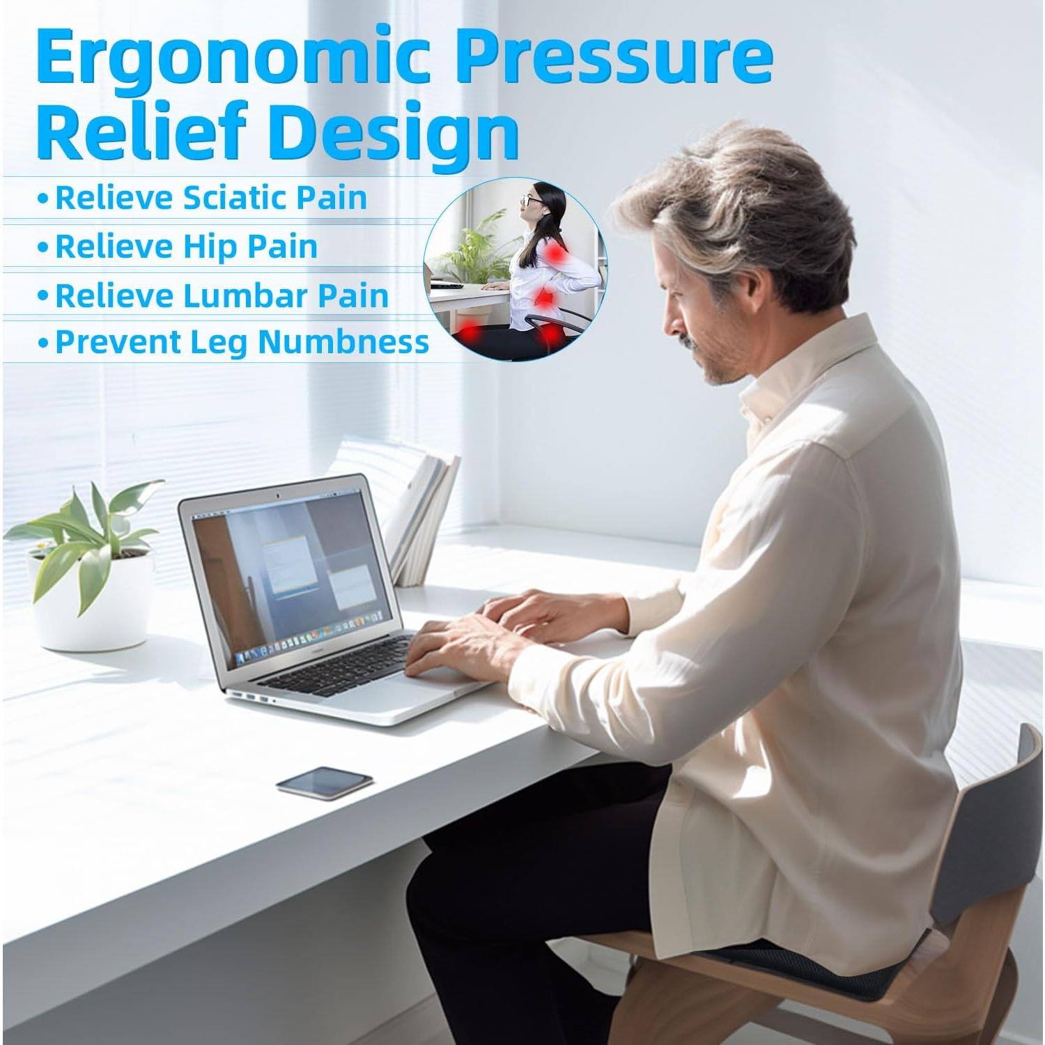 Cojín de Gel Portátil SUNCARACCL para Alivio de Presión