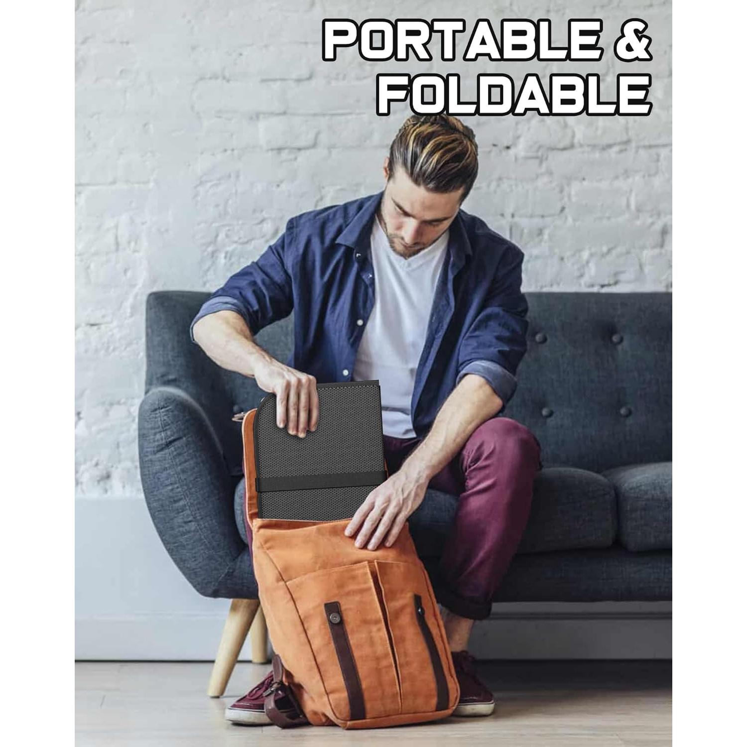 Cojín de Gel Portátil JarryStart 36.8x26.7cm Gris Oscuro