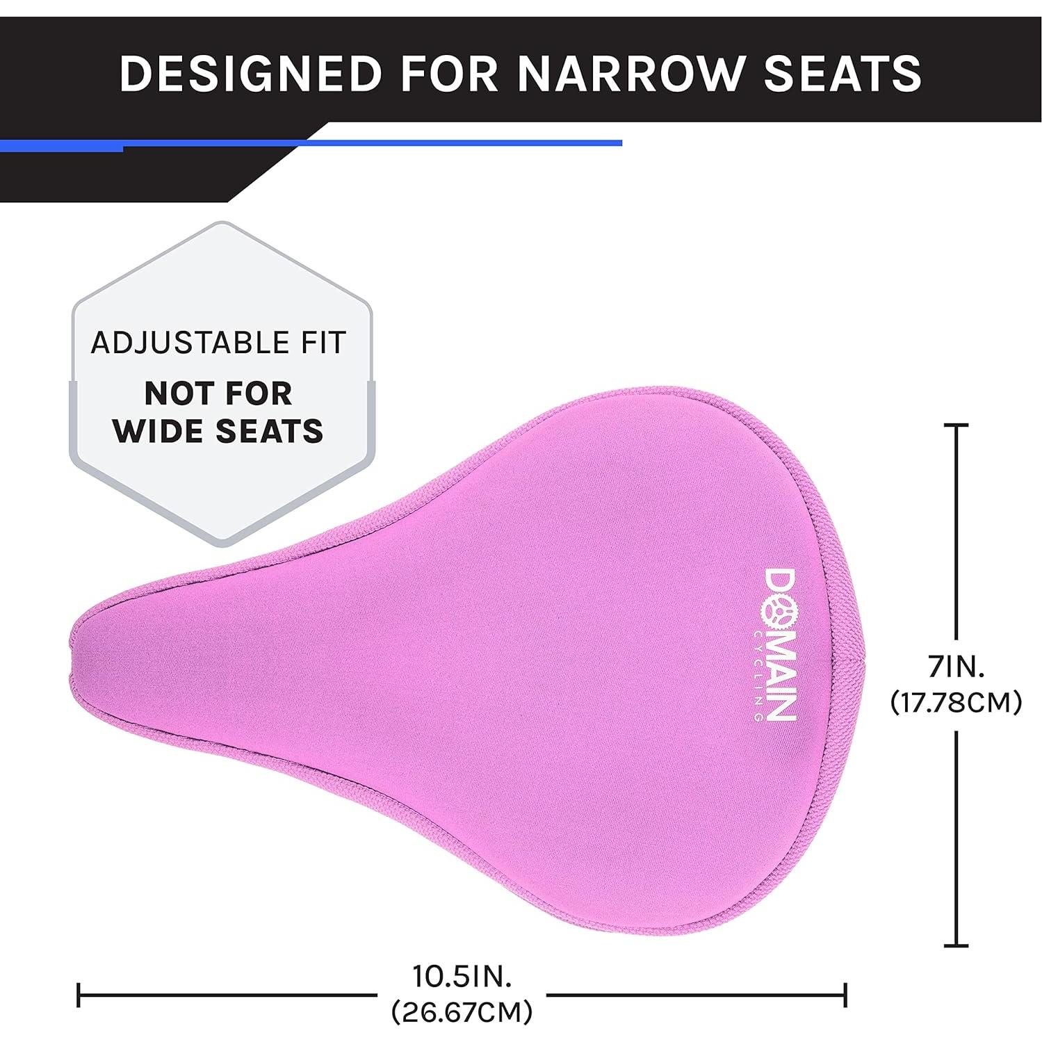 Funda de Asiento de Gel Domain Cycling 26.7x17.8cm Negro