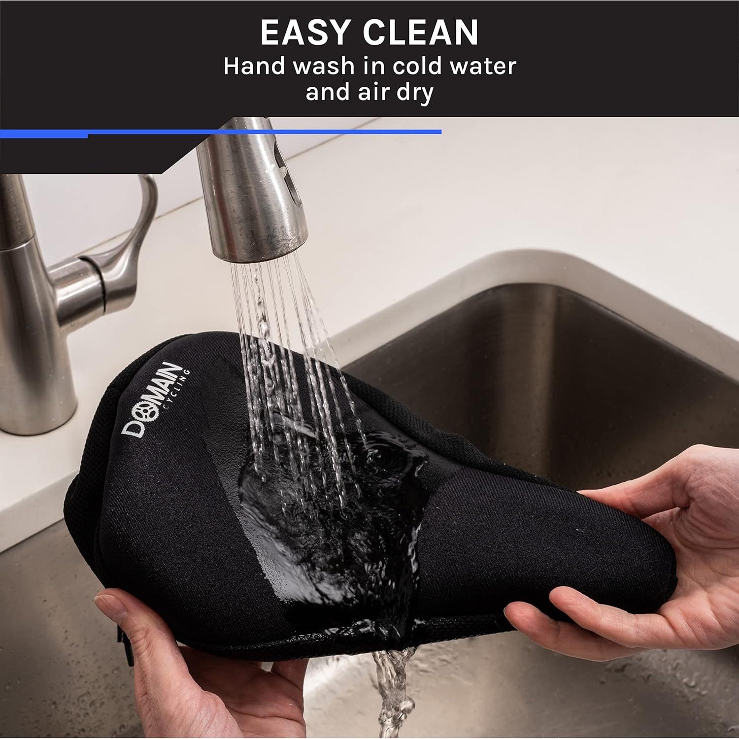 Funda de Asiento de Gel Domain Cycling 26.7x17.8cm Negro