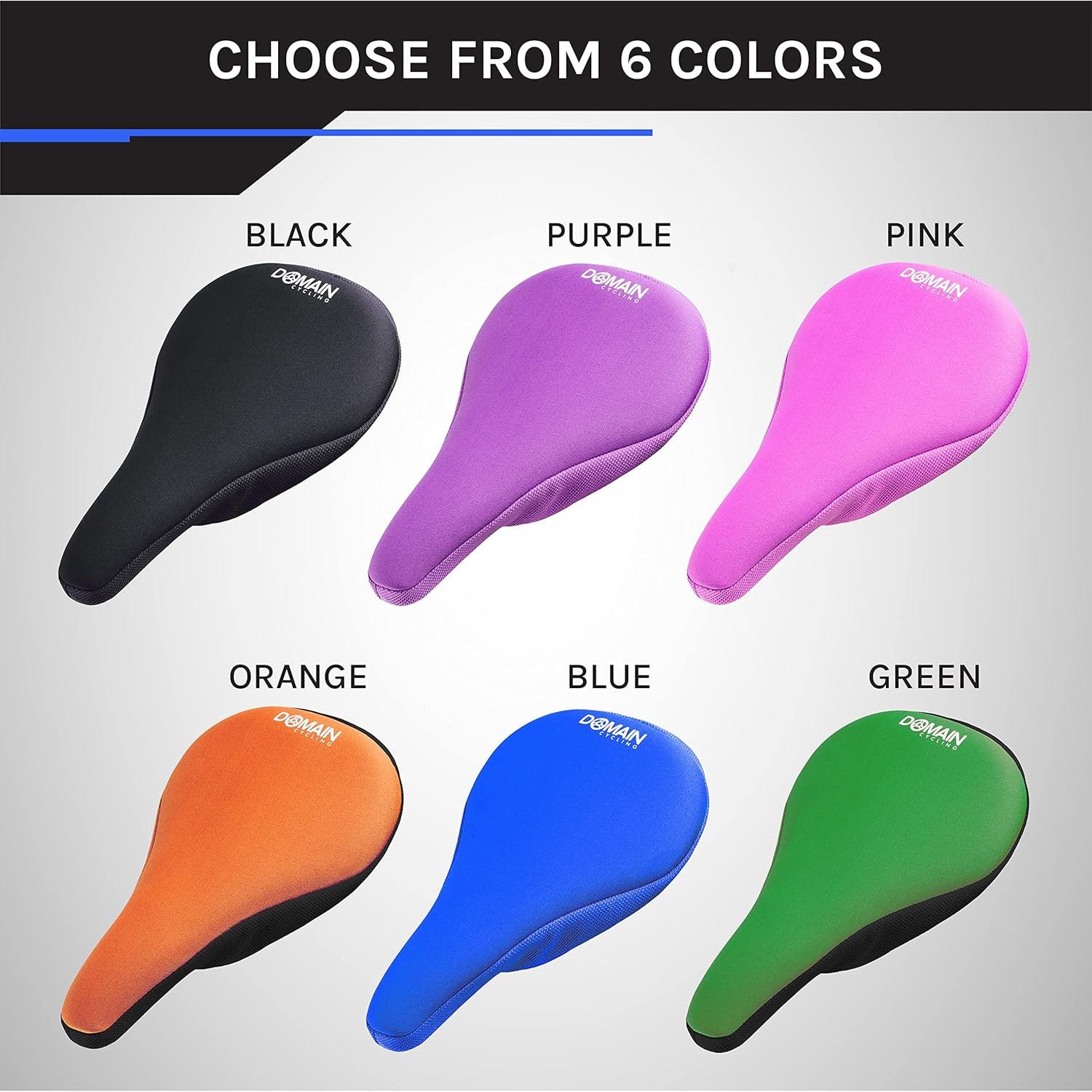 Funda de Asiento de Gel Domain Cycling 26.7x17.8cm Negro