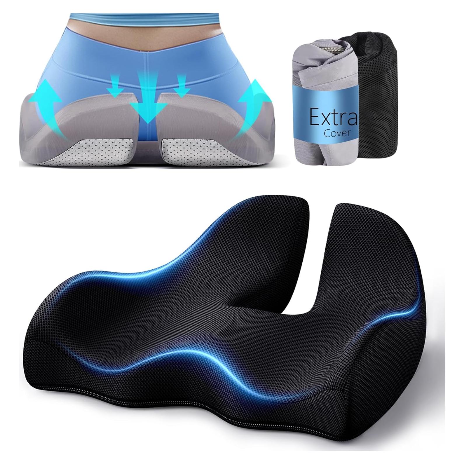 Cojín de Asiento Ergonómico Benazcap Extra Grande con Funda