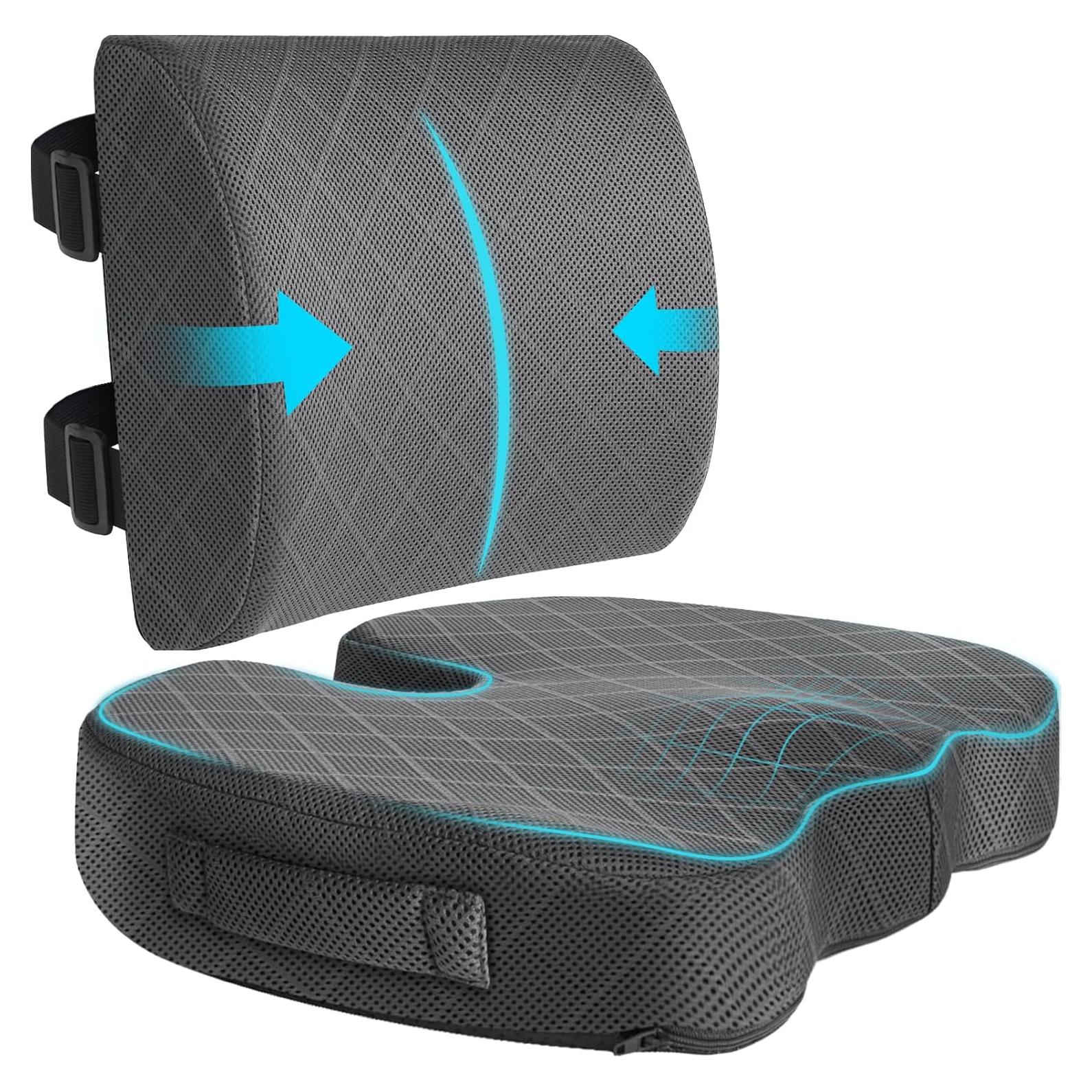 Cojín TushGuard Espuma Viscoelástica Grande para Silla y Coche