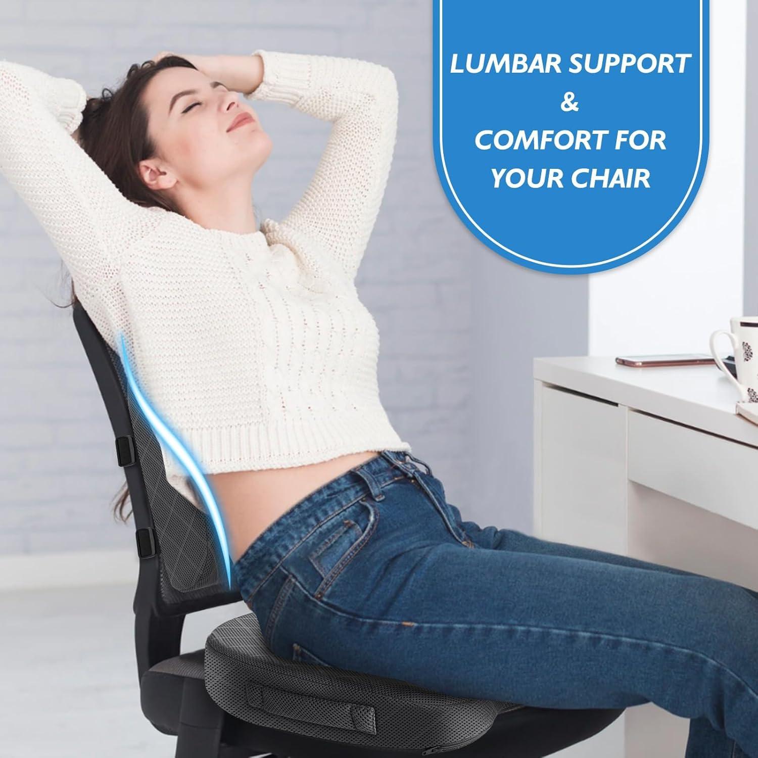 Cojín TushGuard Espuma Viscoelástica Grande para Silla y Coche