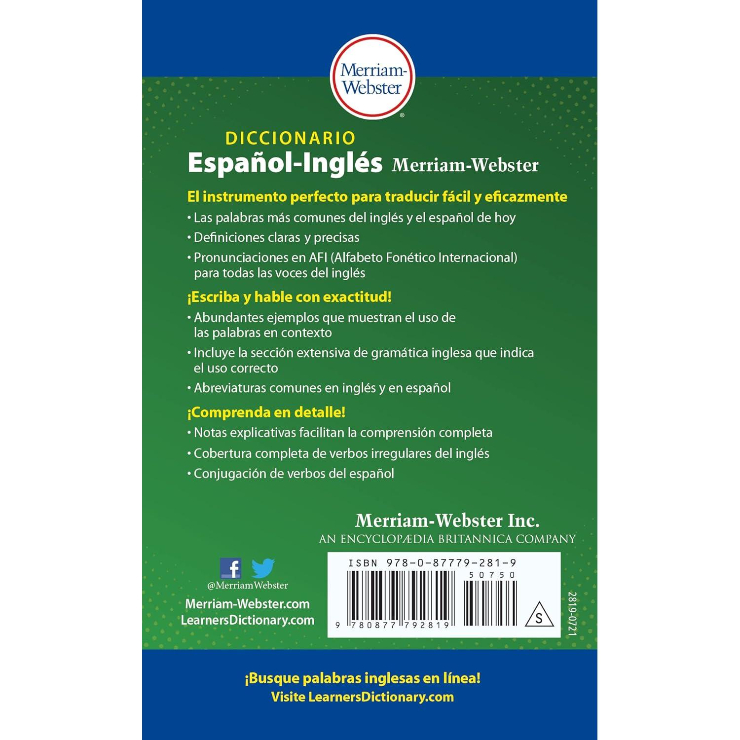 Diccionario Español-Inglés Merriam-Webster (English and Spanish Edition)