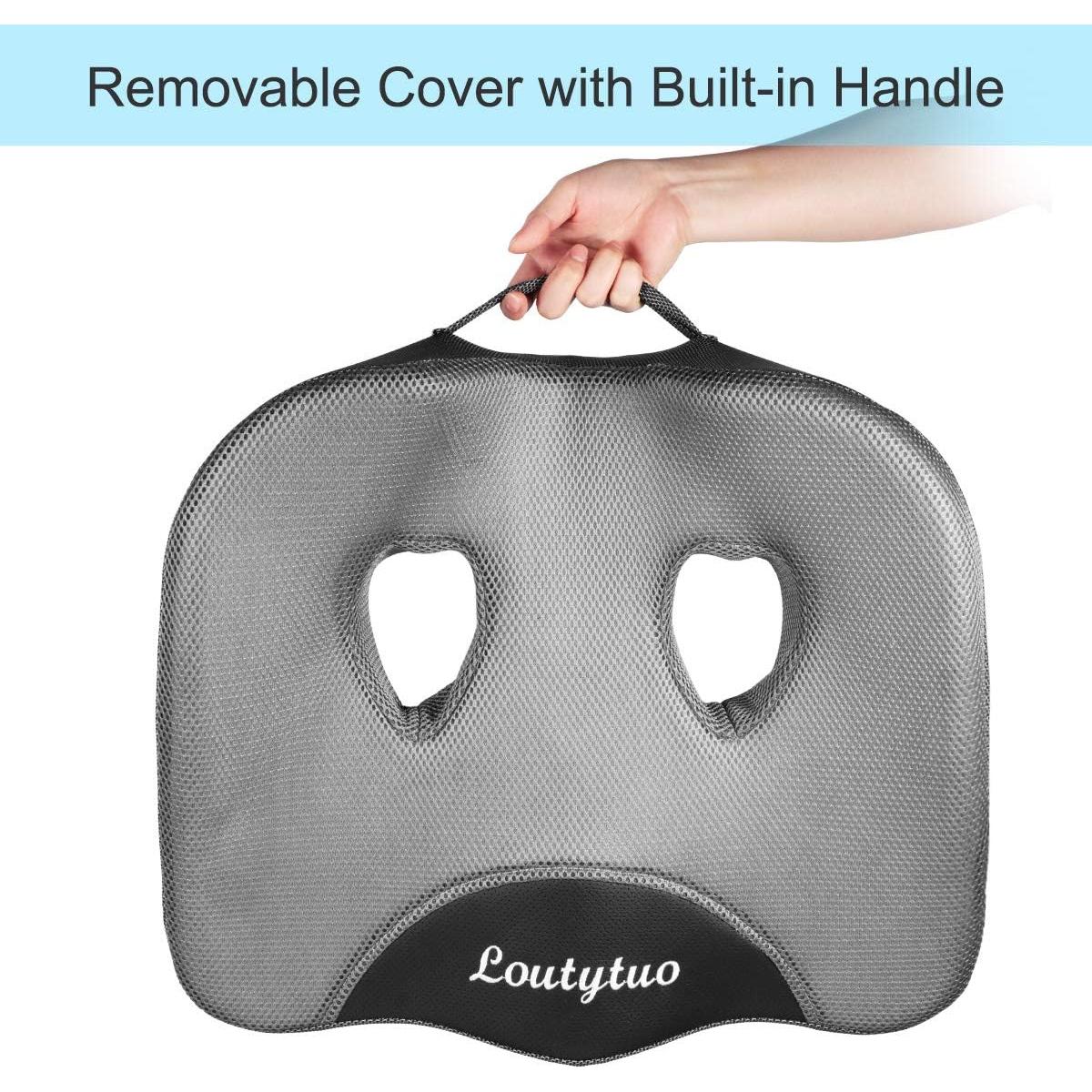 Almohadilla para Asiento LOUTYTUO Espuma de Memoria 45x39cm