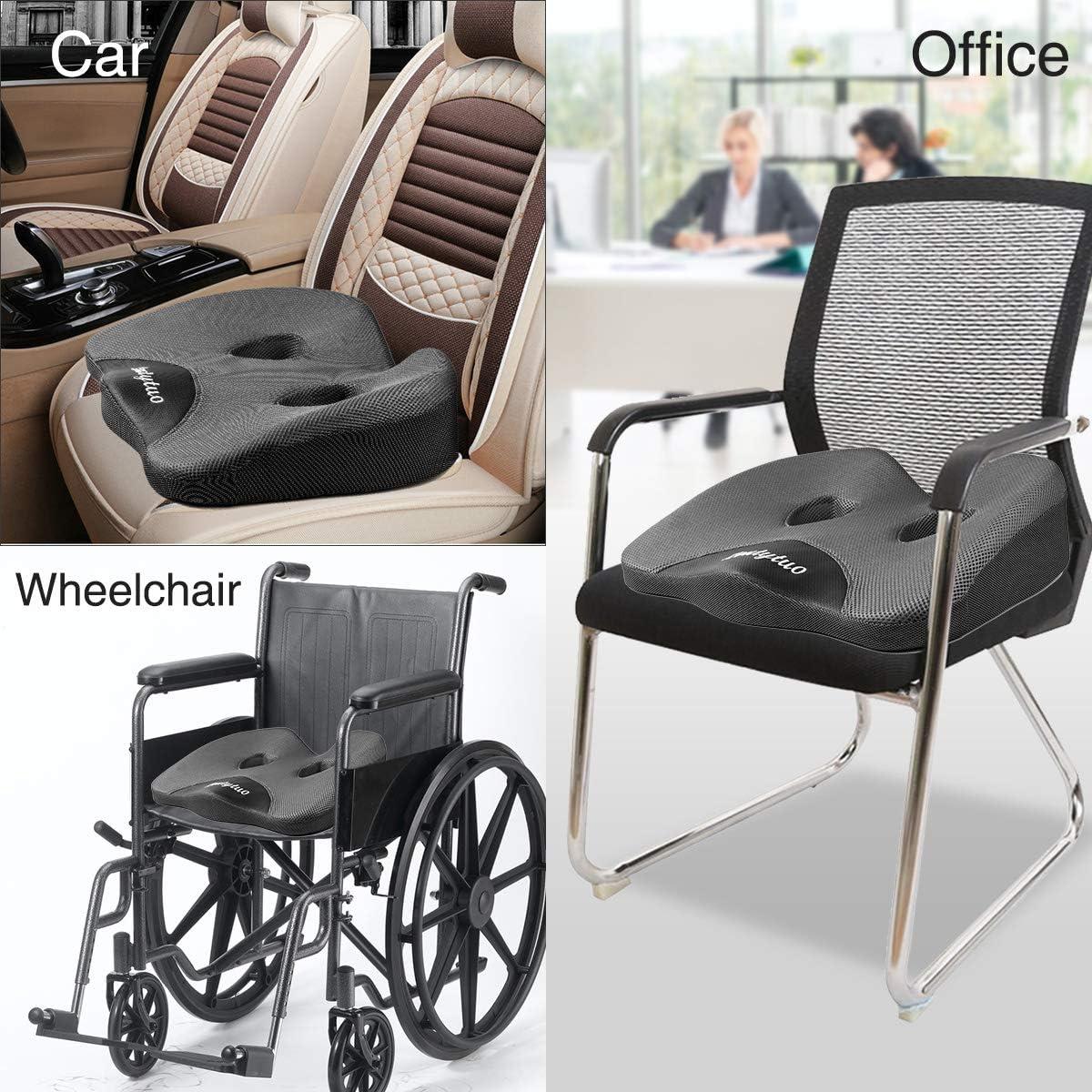 Almohadilla para Asiento LOUTYTUO Espuma de Memoria 45x39cm