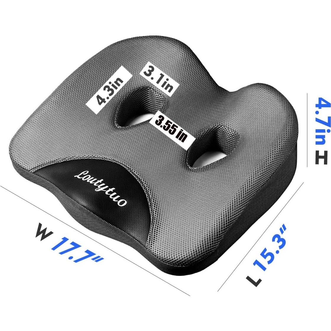 Almohadilla para Asiento LOUTYTUO Espuma de Memoria 45x39cm