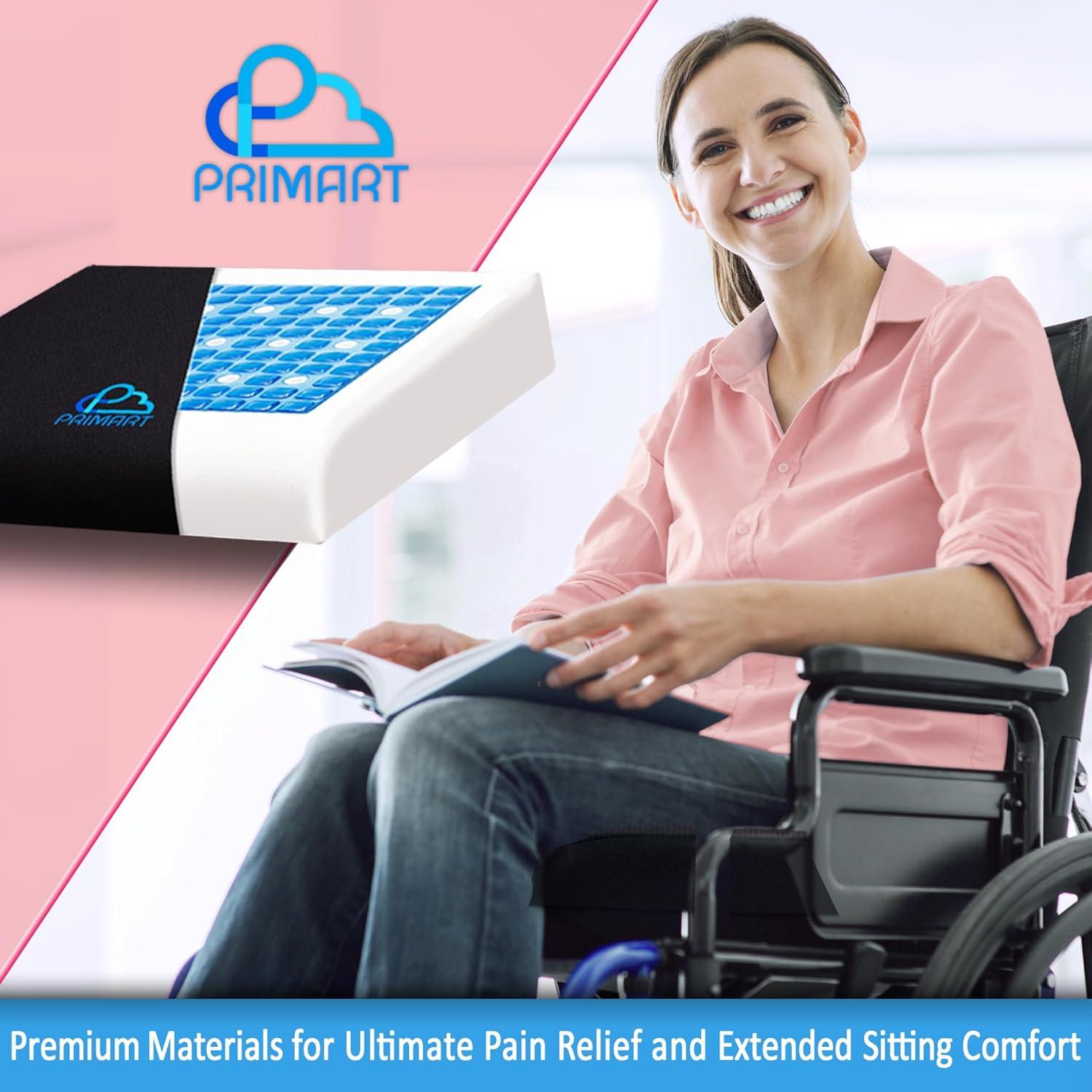 Cojín de Silla de Ruedas PRIMART Gel Enfriador Ergonómico