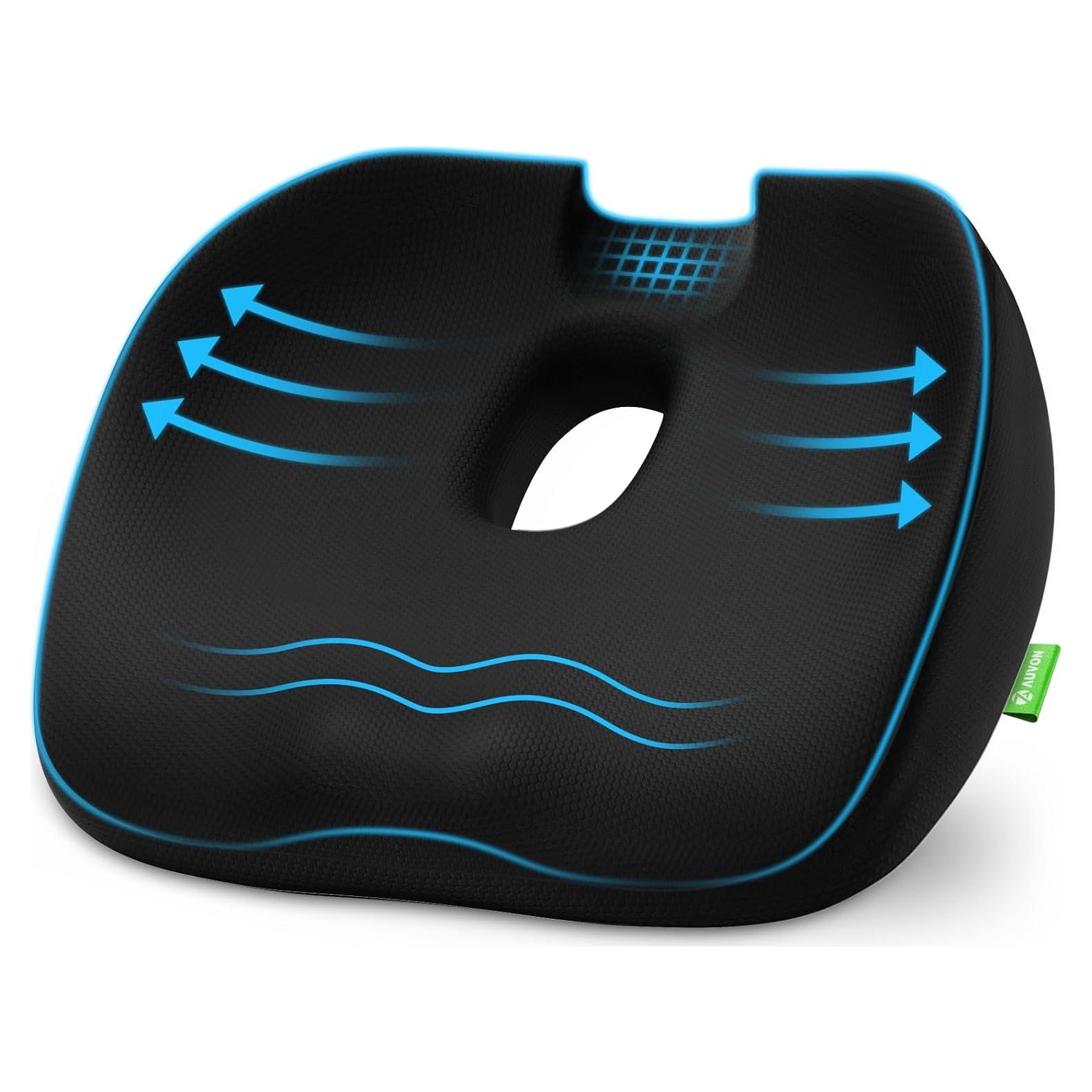 Almohada Donut AUVON para Hemorroides y Coxis 43.69x41.15cm